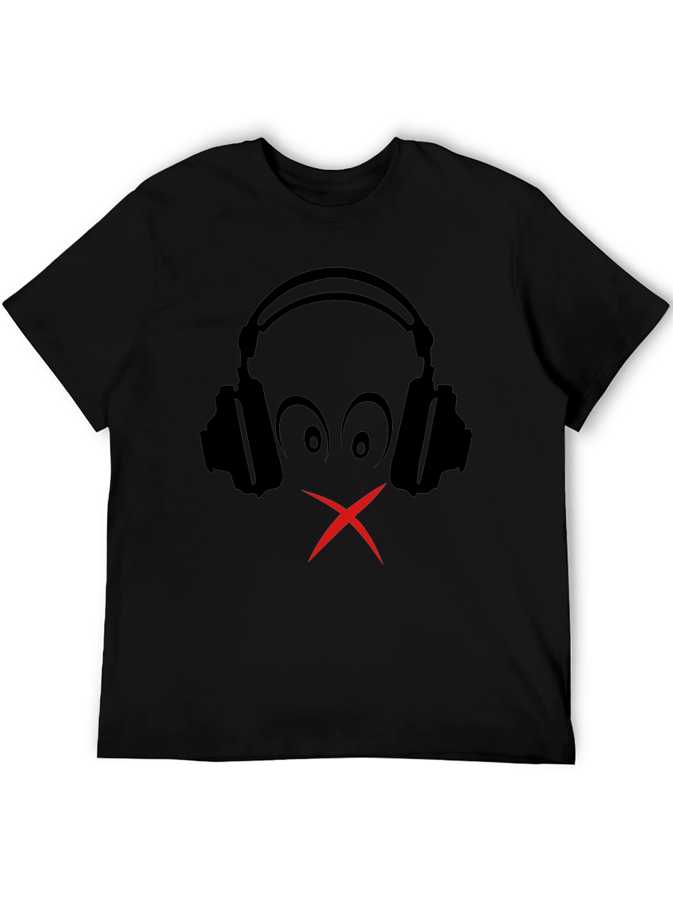 Silent Beats Tee: Headphones Graphic T-Shirt