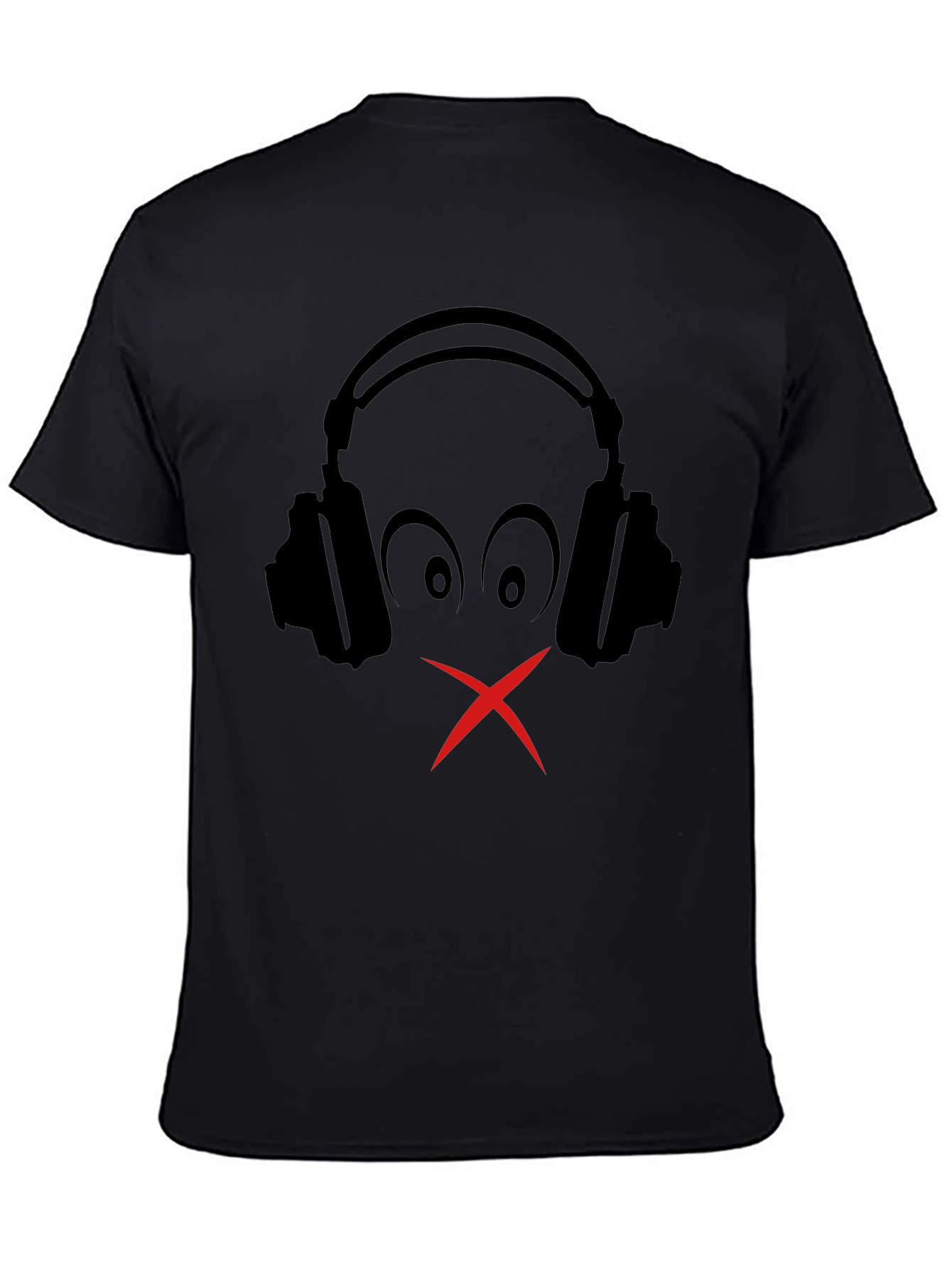 Silent Beats Tee: Headphones Graphic T-Shirt