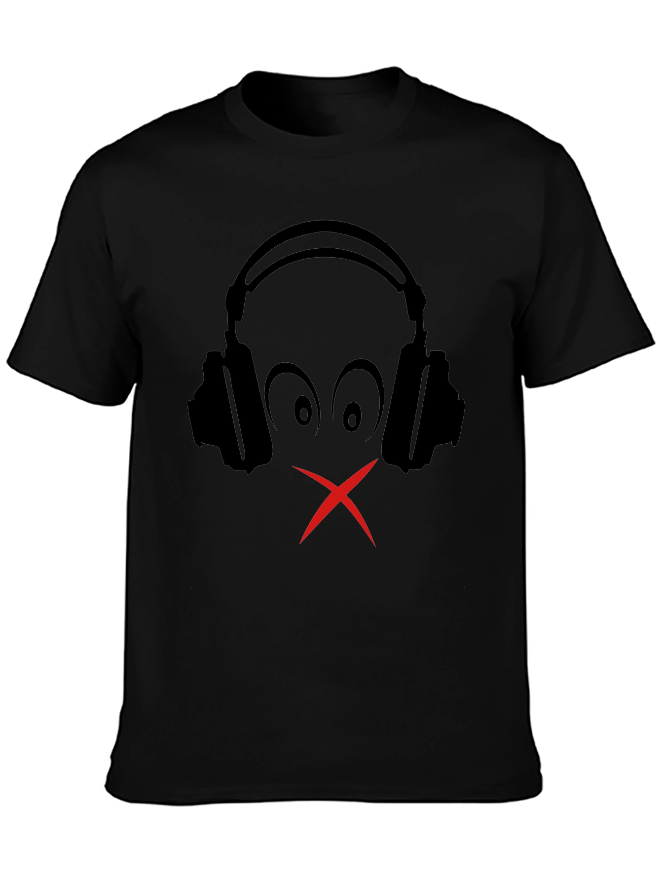 Silent Beats Tee: Headphones Graphic T-Shirt