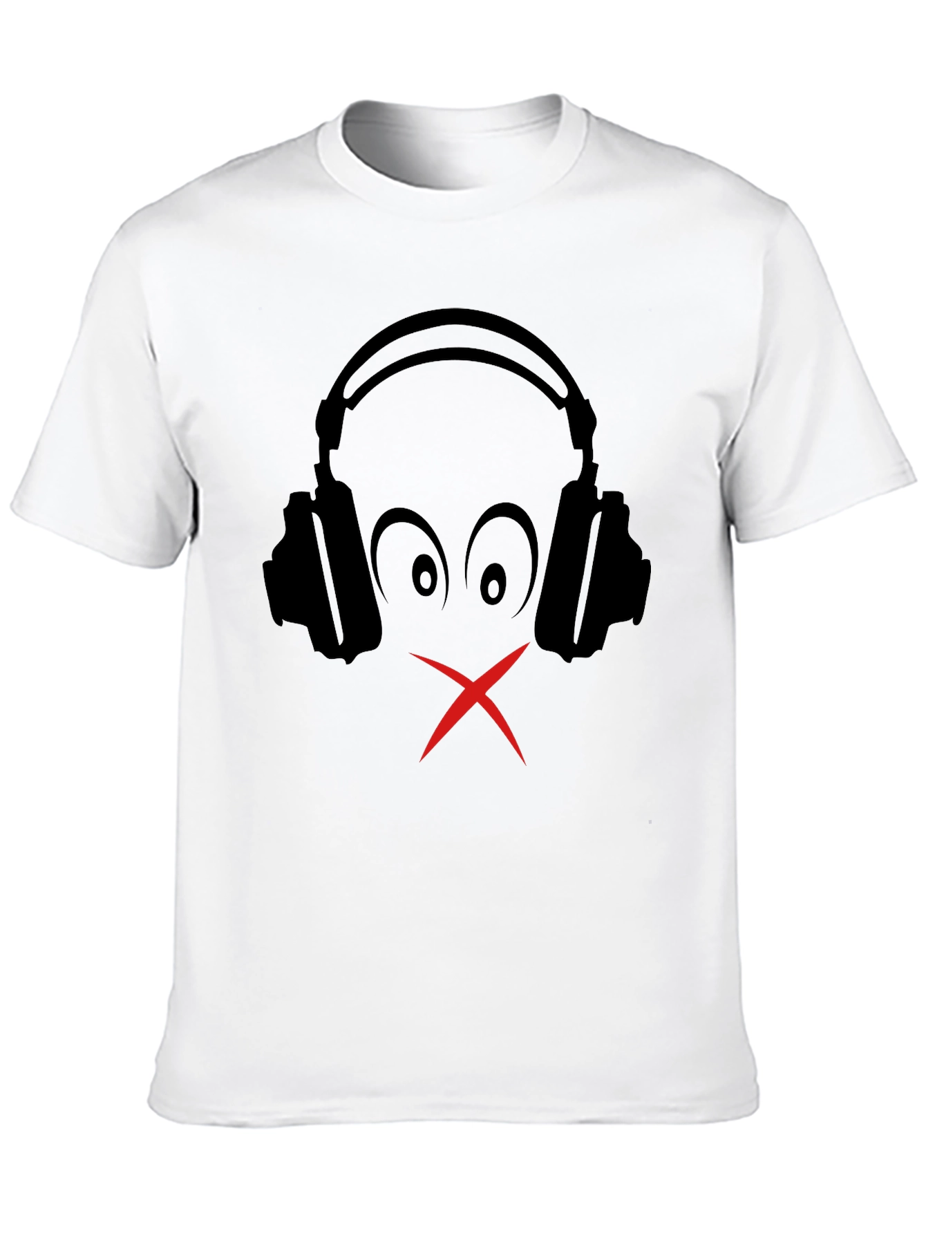 Silent Beats Tee: Headphones Graphic T-Shirt