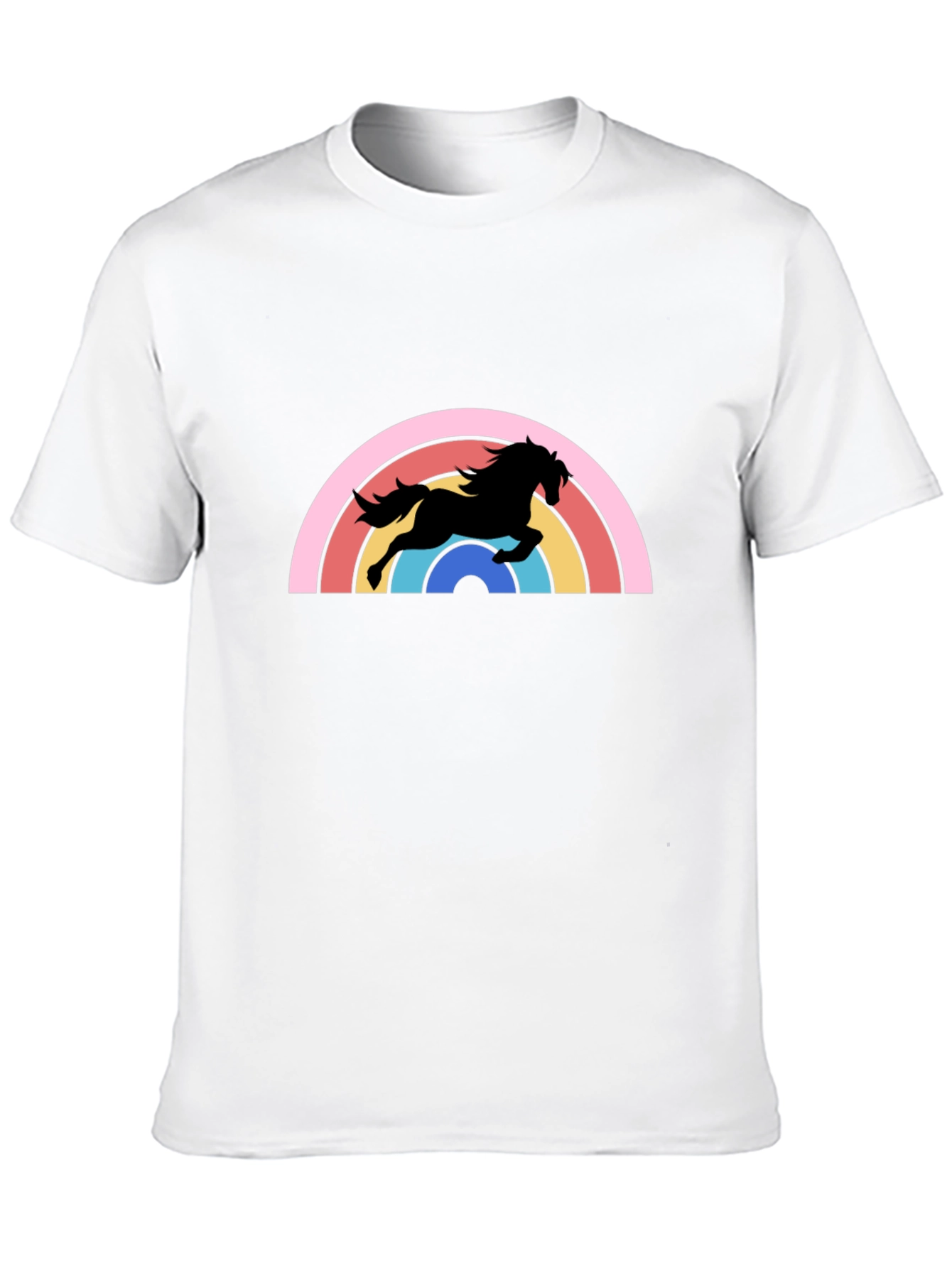 Retro Rainbow Horse Graphic Tee