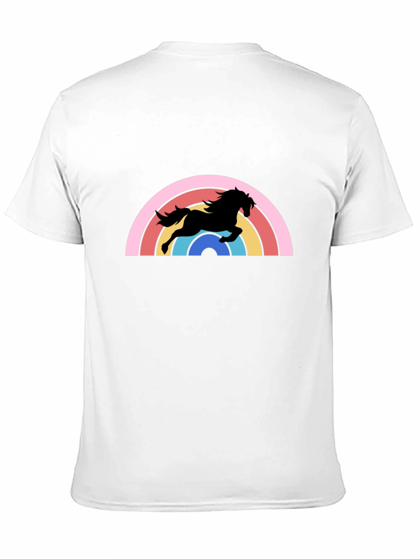 Retro Rainbow Horse Graphic Tee