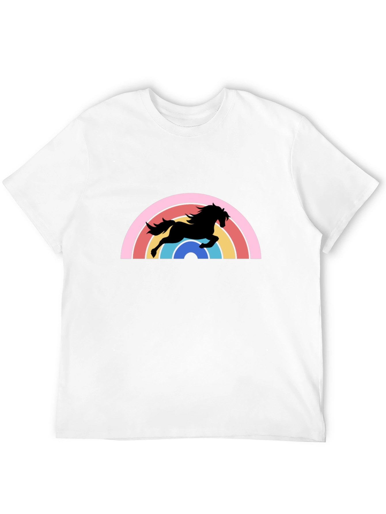 Retro Rainbow Horse Graphic Tee