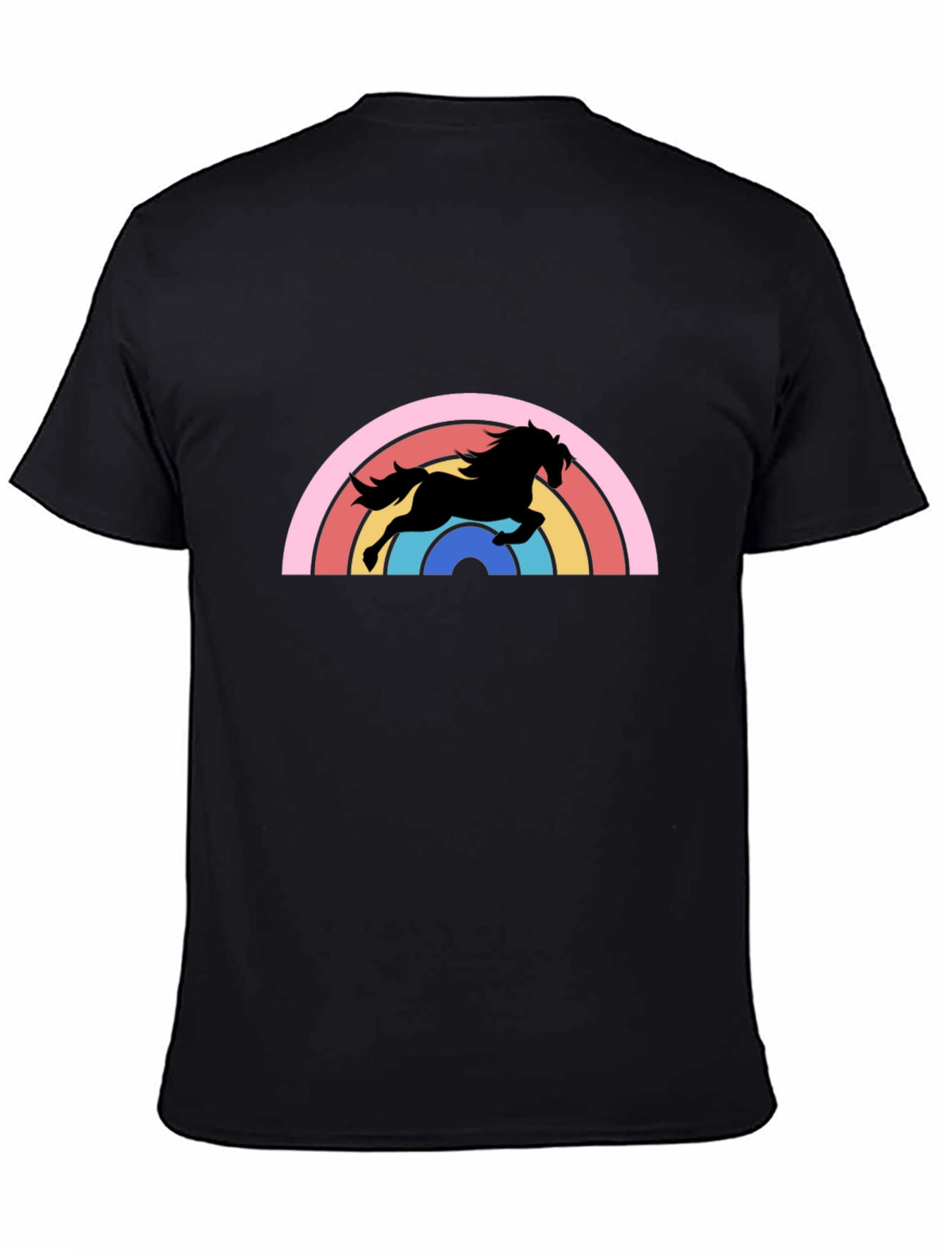 Retro Rainbow Horse Graphic Tee