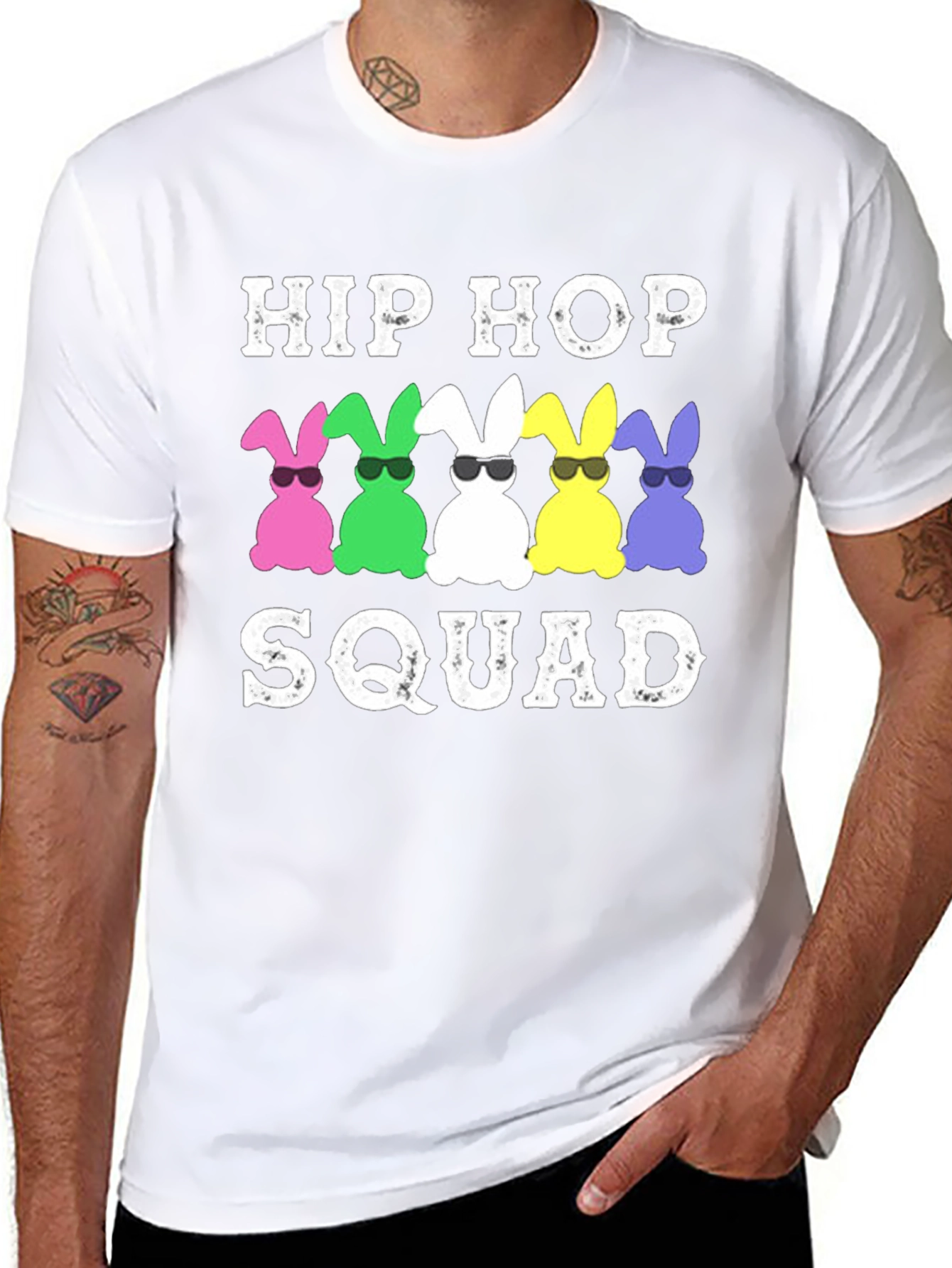 Hip Hop Easter Bunny Squad T-Shirt