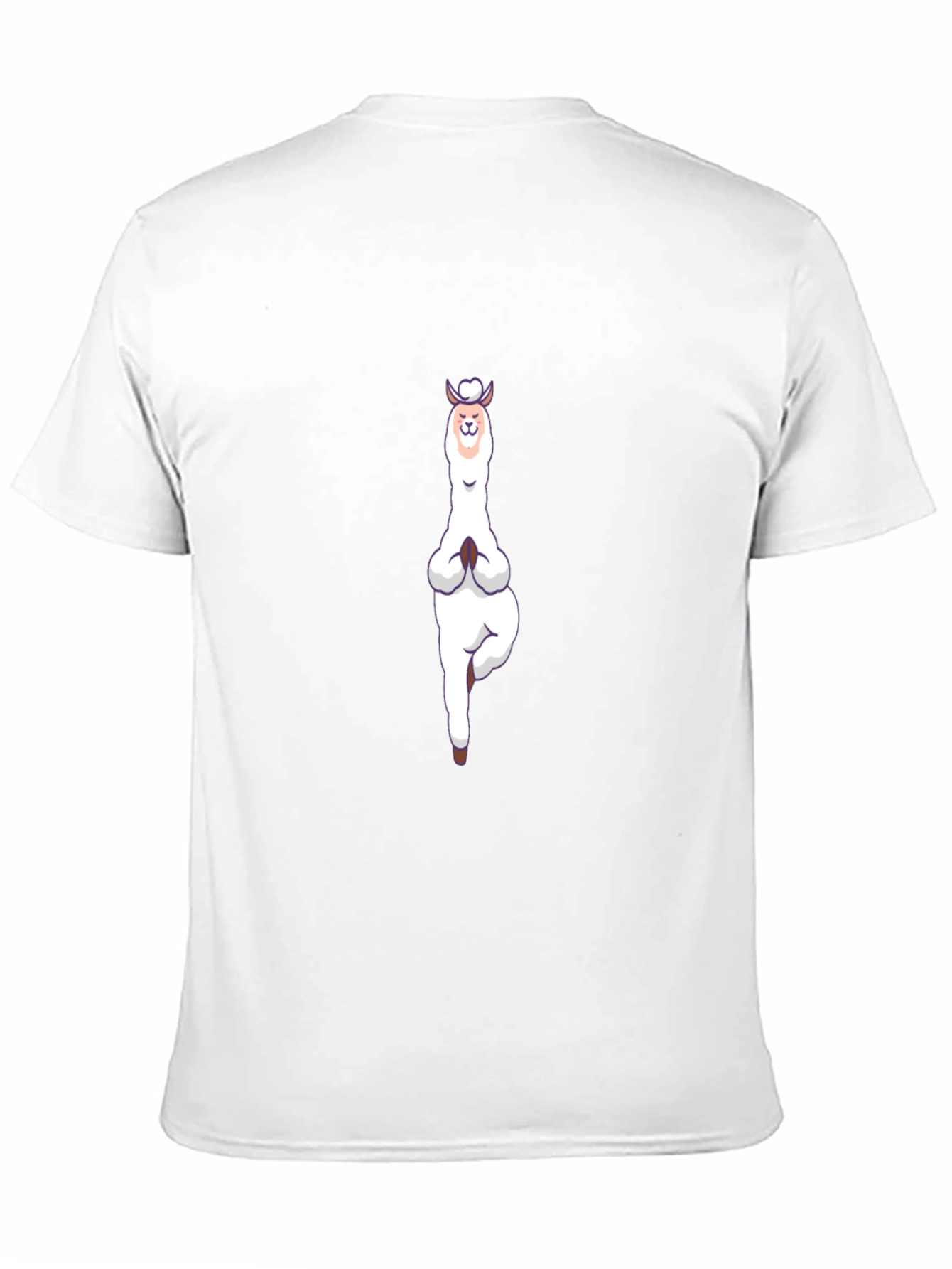 Yoga Llama Graphic Tee - Black Cotton T-Shirt