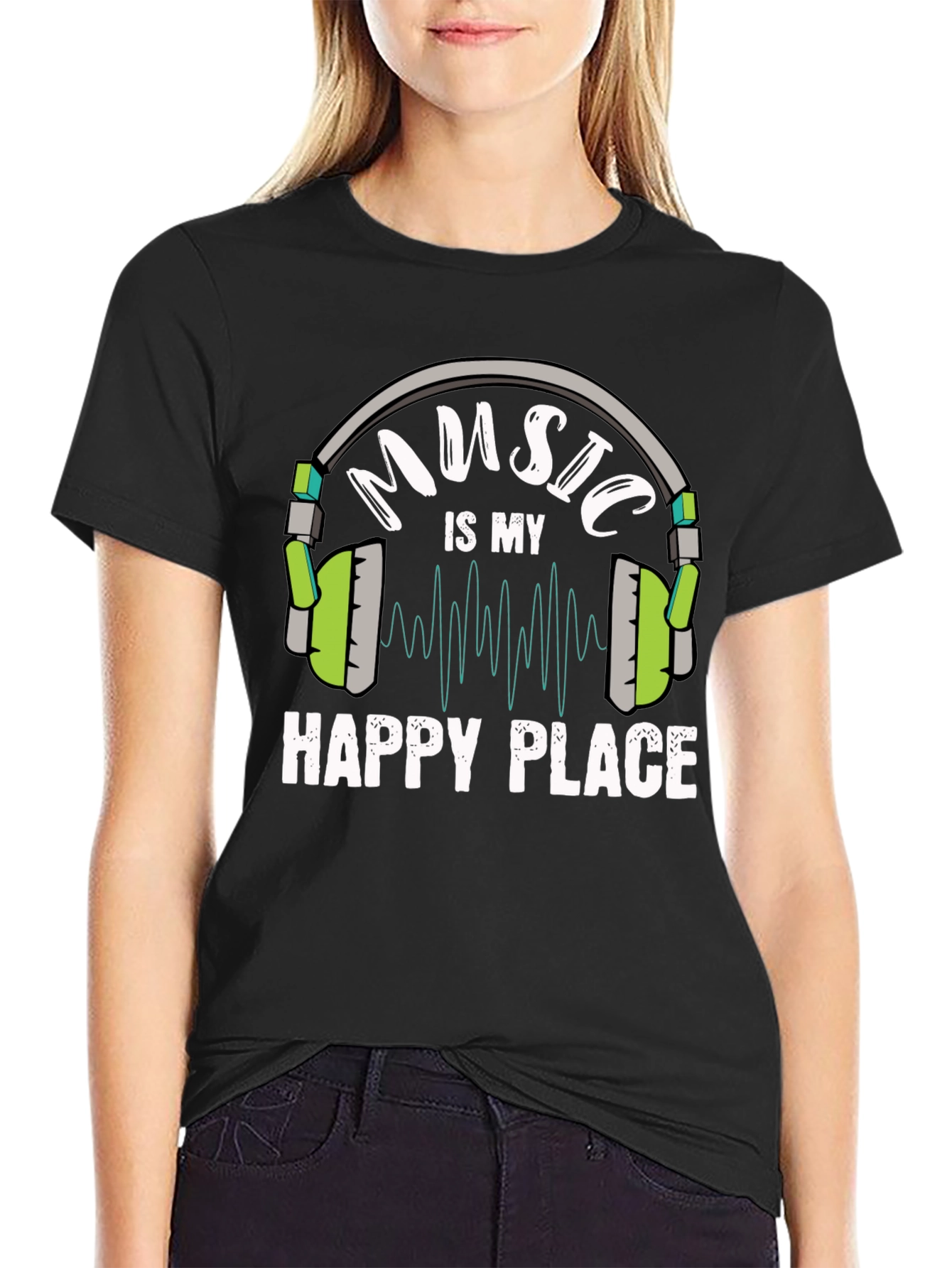 Music is My Happy Place T-Shirt