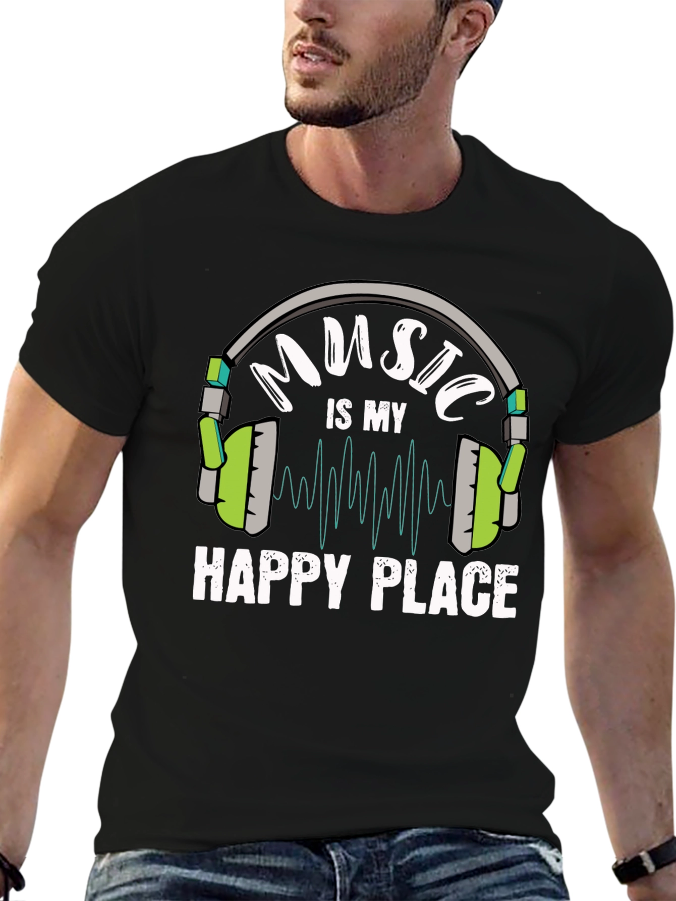 Music is My Happy Place T-Shirt