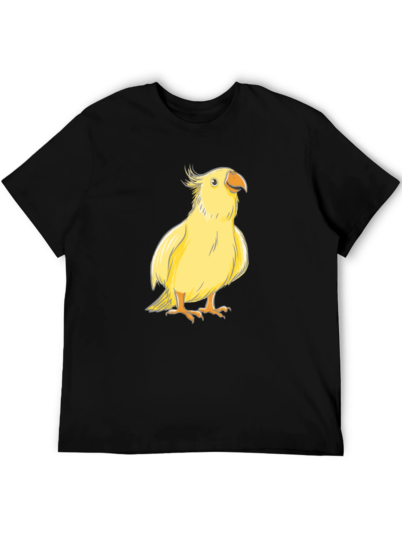 Yellow Bird Graphic Tee - Cute Parrot T-Shirt