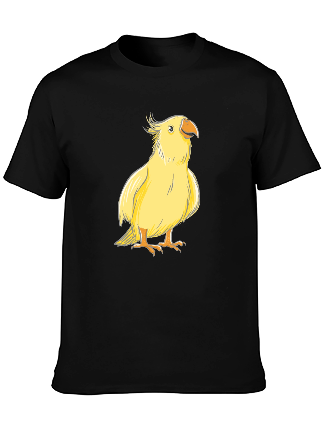 Yellow Bird Graphic Tee - Cute Parrot T-Shirt