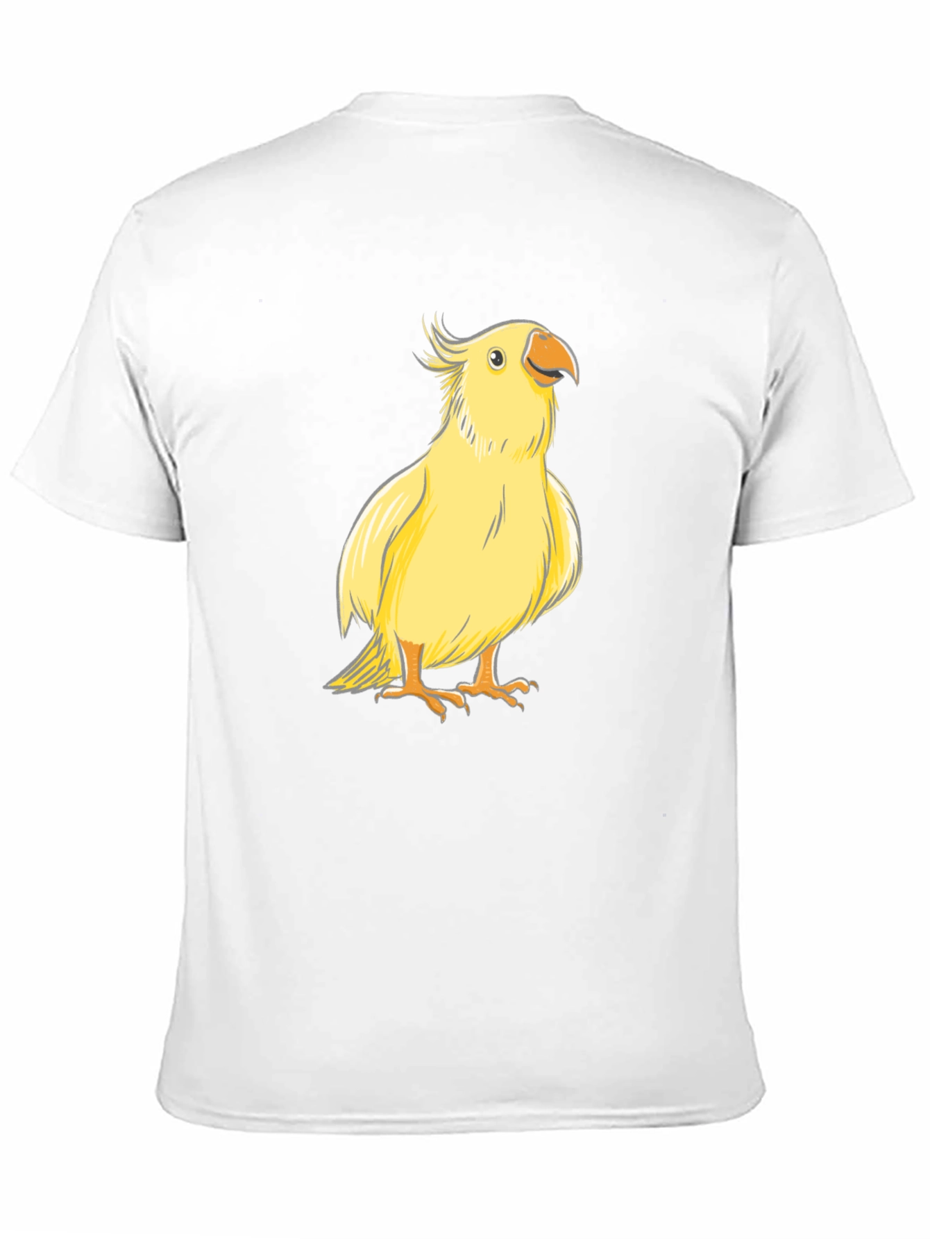 Yellow Bird Graphic Tee - Cute Parrot T-Shirt