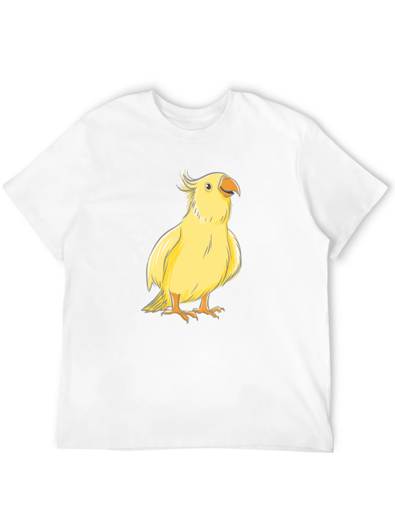 Yellow Bird Graphic Tee - Cute Parrot T-Shirt