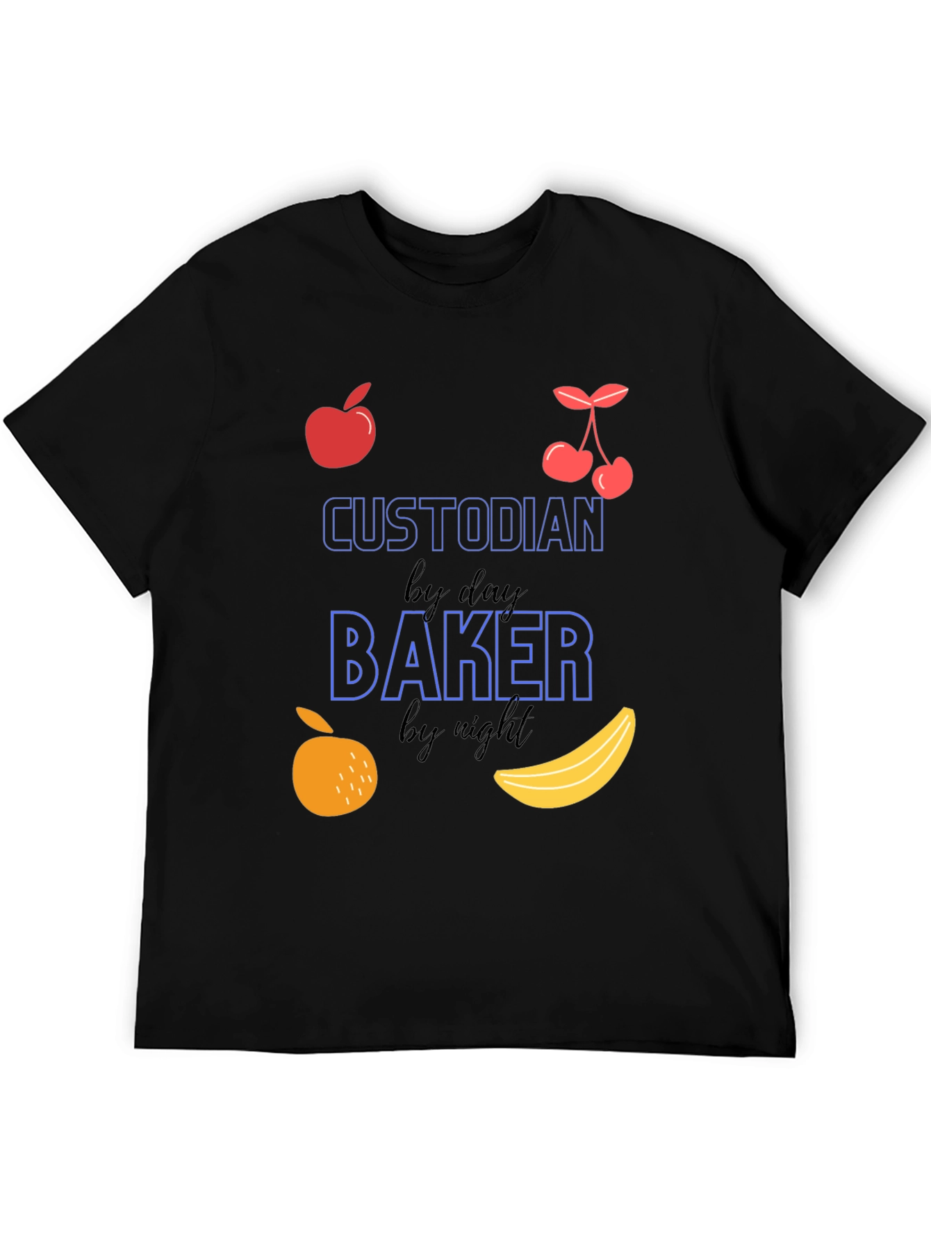 Custodian by Day Baker by Night Graphic T-Shirt