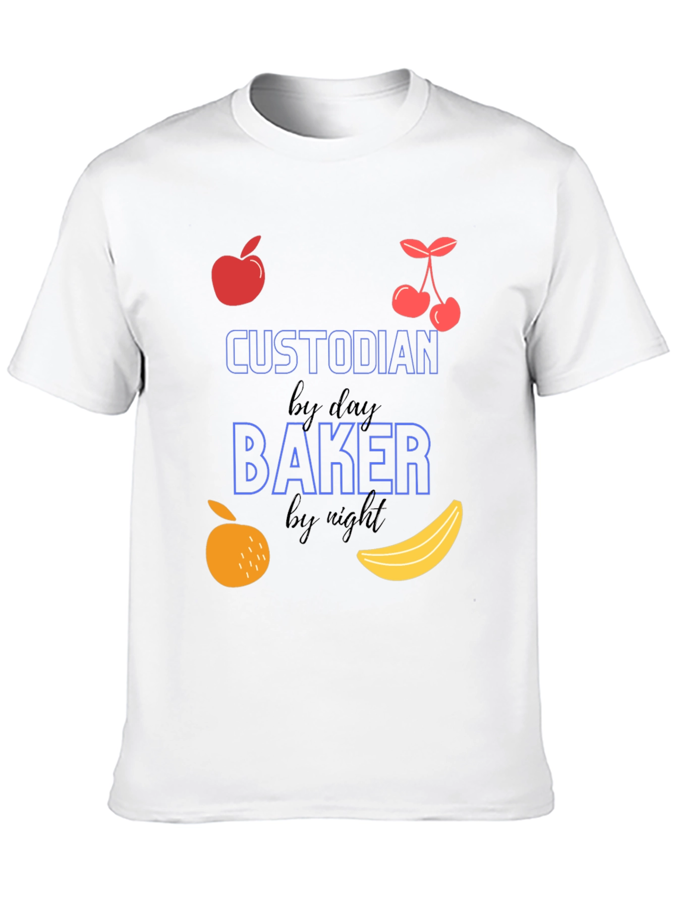 Custodian by Day Baker by Night Graphic T-Shirt
