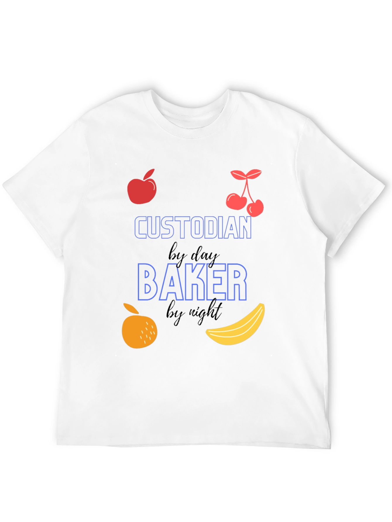 Custodian by Day Baker by Night Graphic T-Shirt