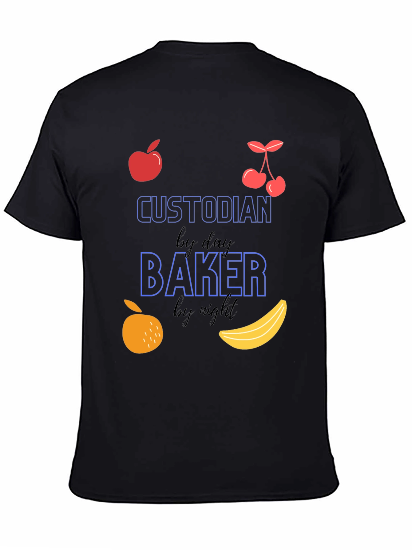 Custodian by Day Baker by Night Graphic T-Shirt