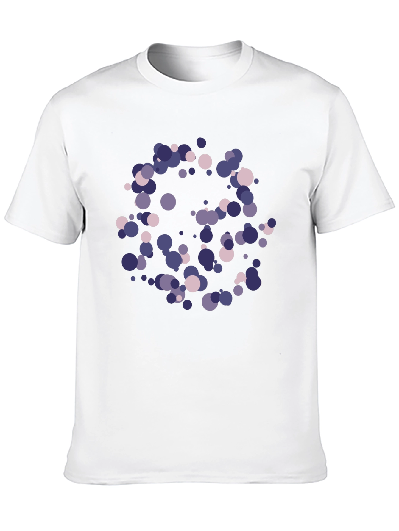 Abstract Polka Dot T-Shirt - Stylish Black Tee