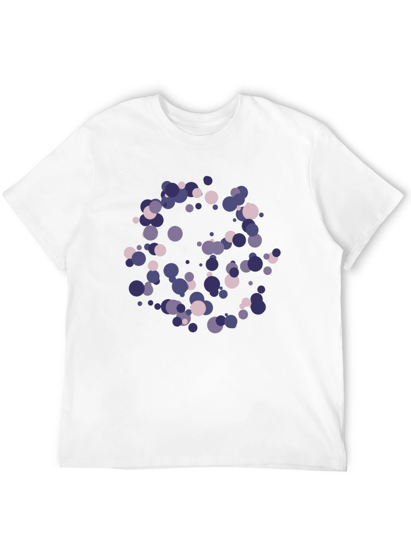 Abstract Polka Dot T-Shirt - Stylish Black Tee
