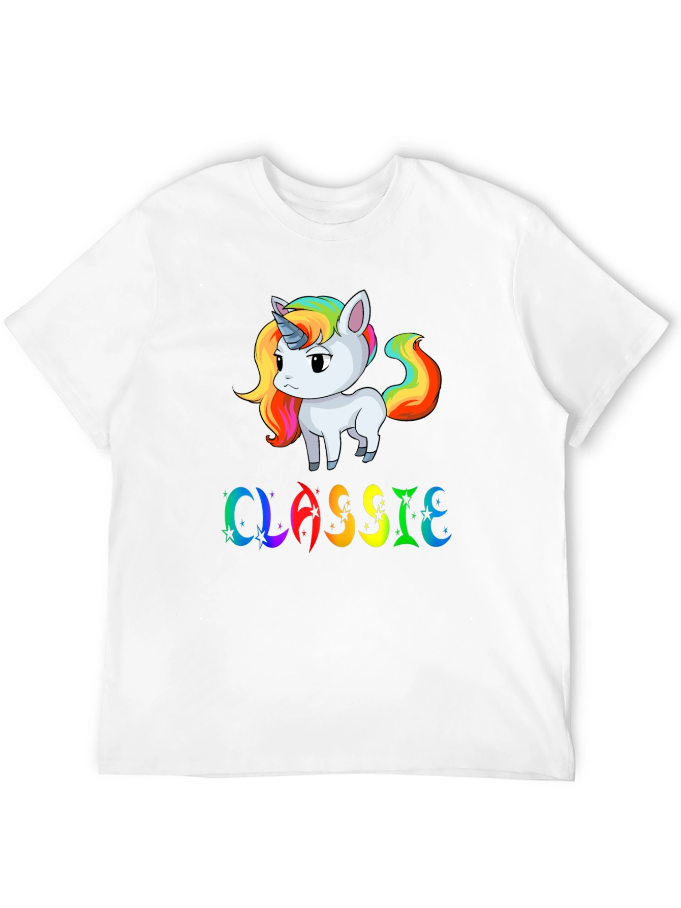 Rainbow Unicorn Classic Graphic T-Shirt