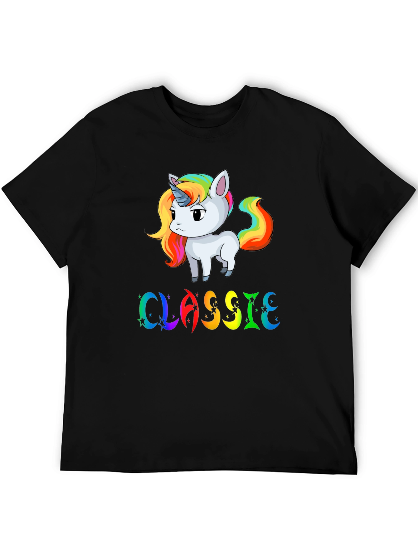 Rainbow Unicorn Classic Graphic T-Shirt