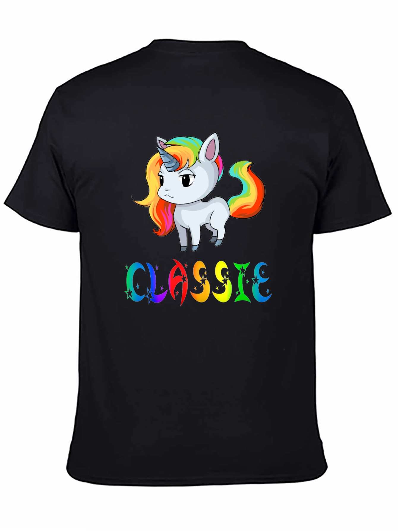 Rainbow Unicorn Classic Graphic T-Shirt