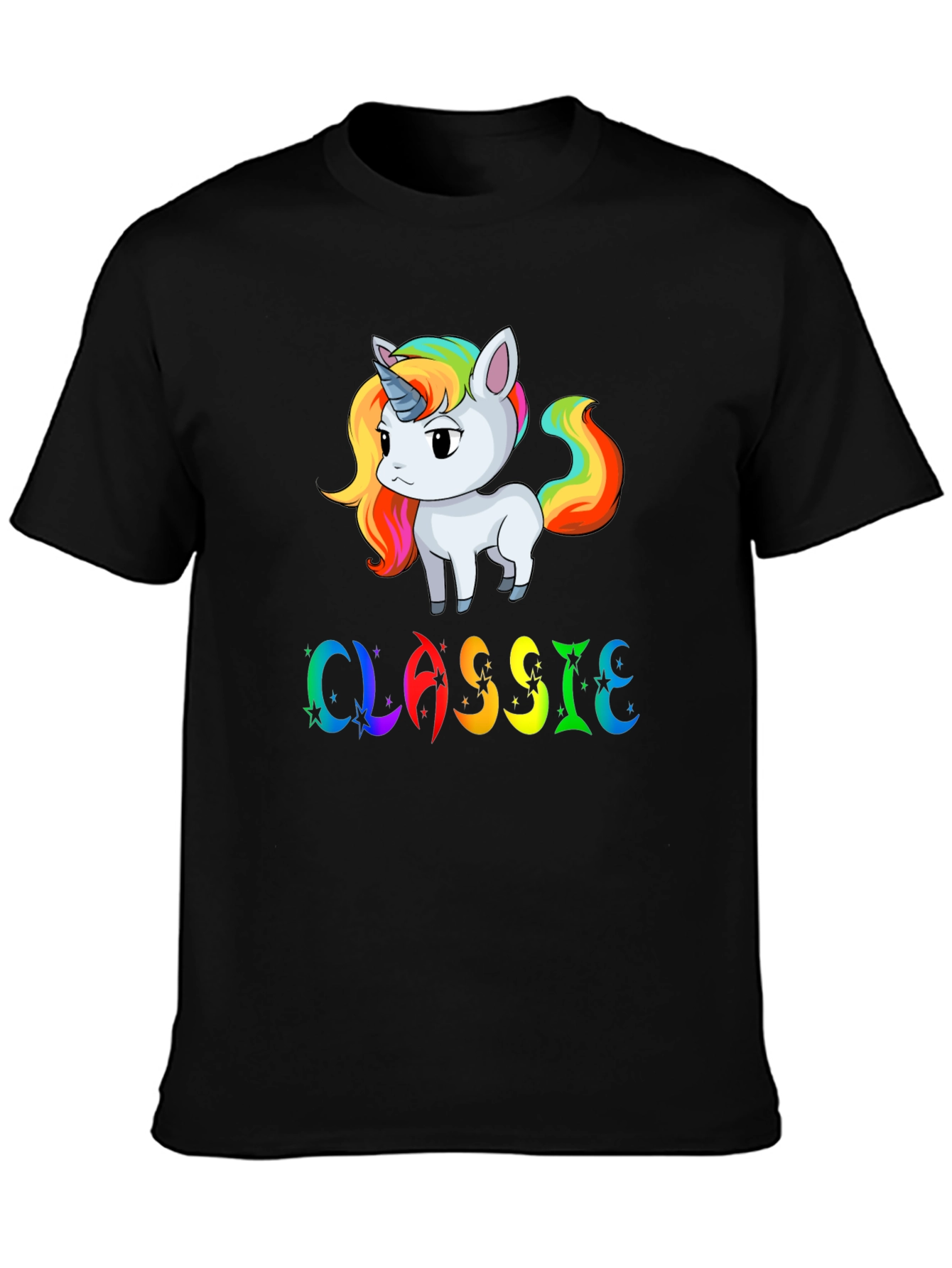 Rainbow Unicorn Classic Graphic T-Shirt