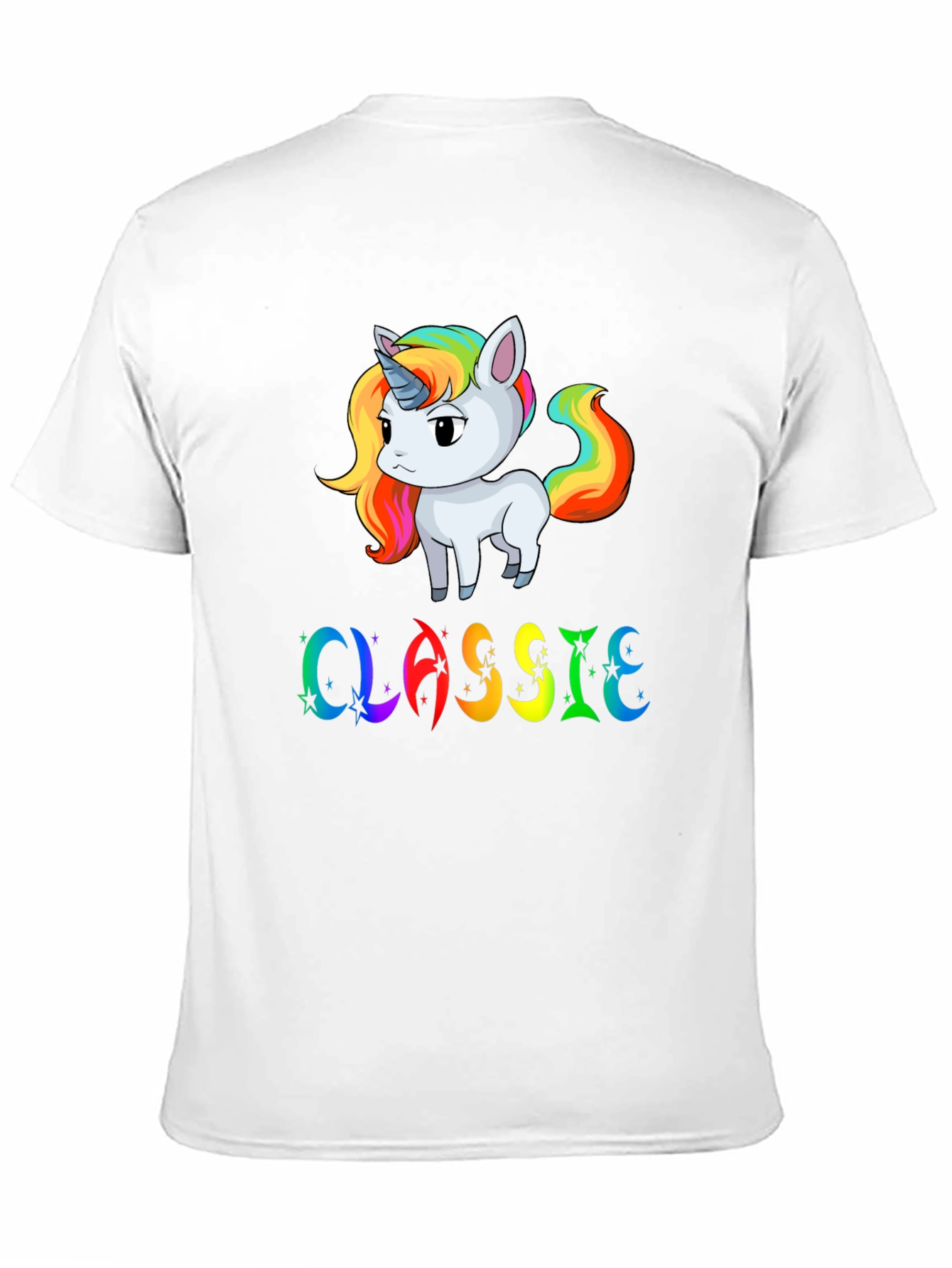 Rainbow Unicorn Classic Graphic T-Shirt
