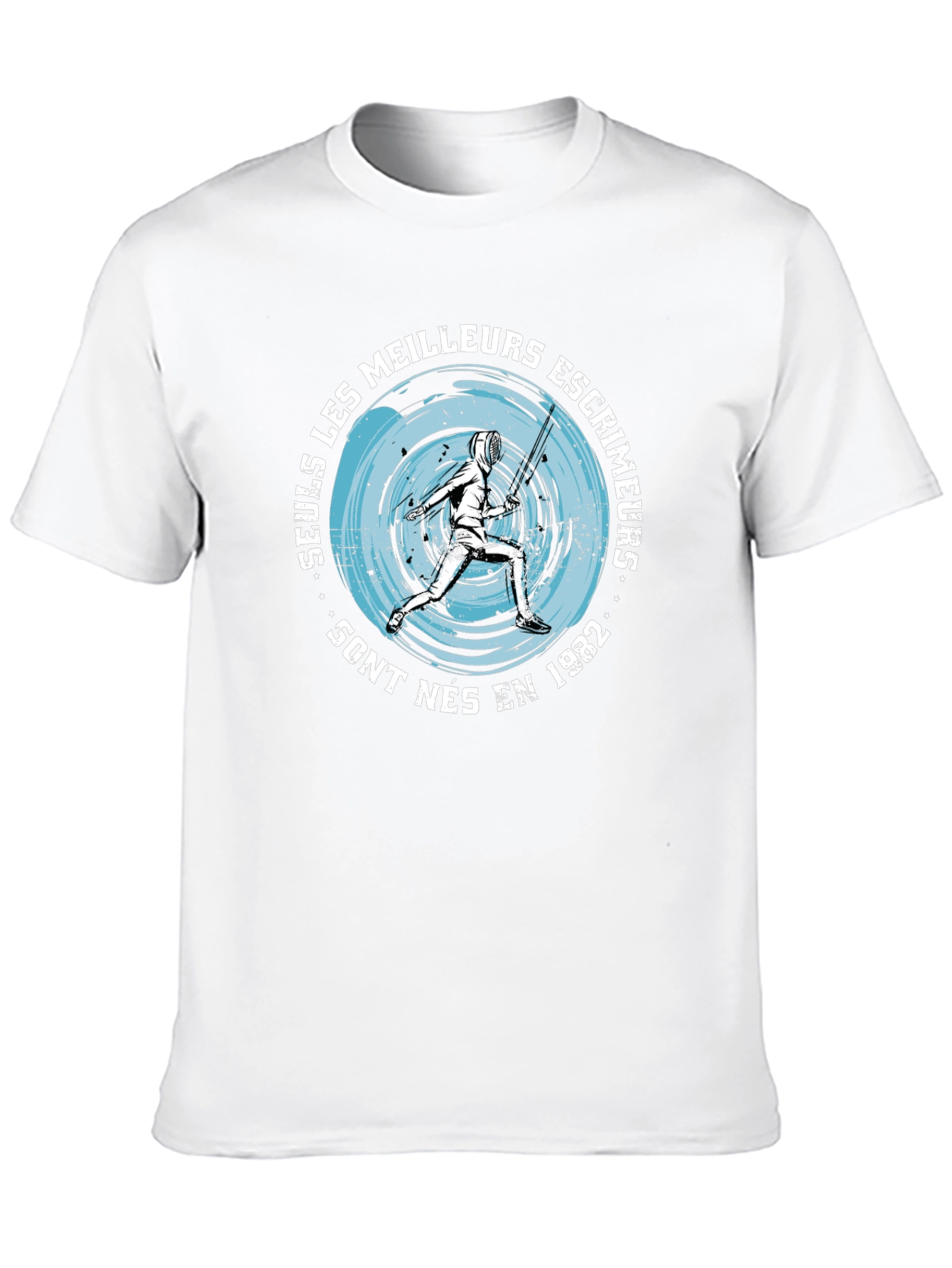 Fencing T-Shirt: Seuls Les Meilleurs Escrimeurs 1982 Black Tee