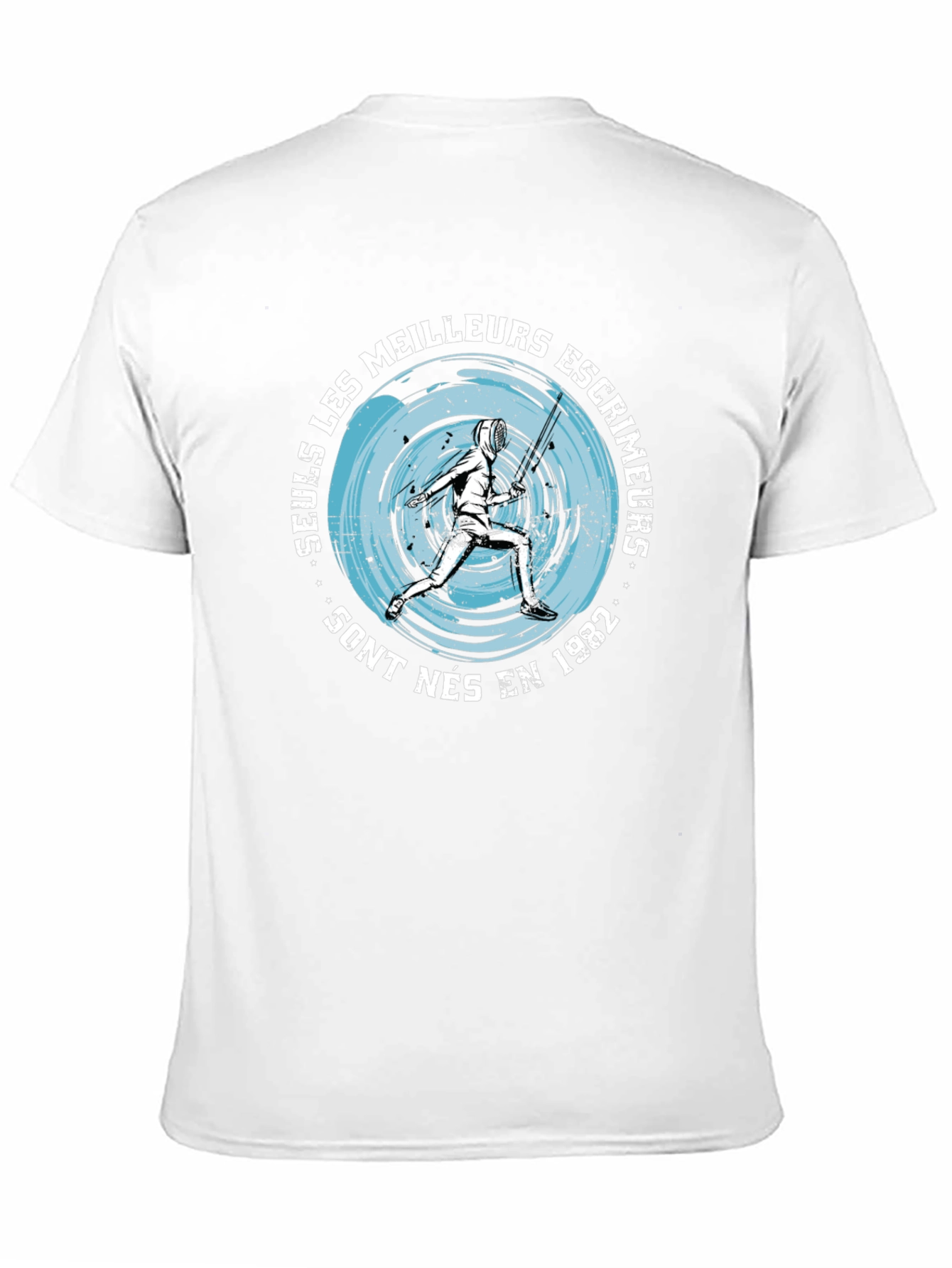 Fencing T-Shirt: Seuls Les Meilleurs Escrimeurs 1982 Black Tee