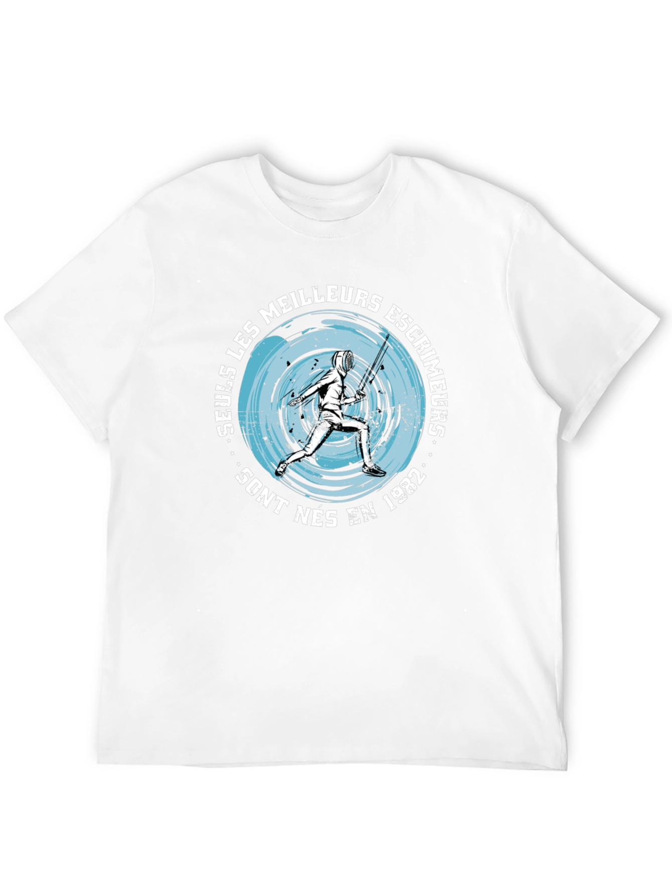 Fencing T-Shirt: Seuls Les Meilleurs Escrimeurs 1982 Black Tee