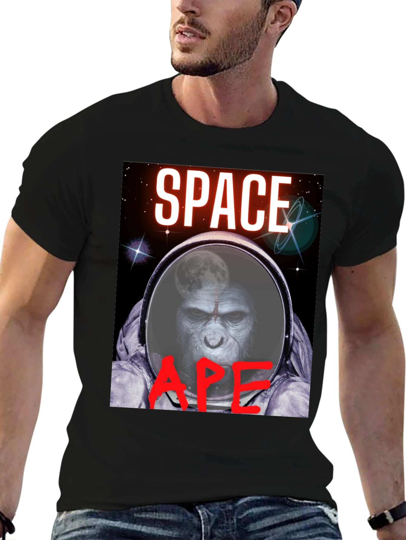 Space Ape T-Shirt - Unique Graphic Tee