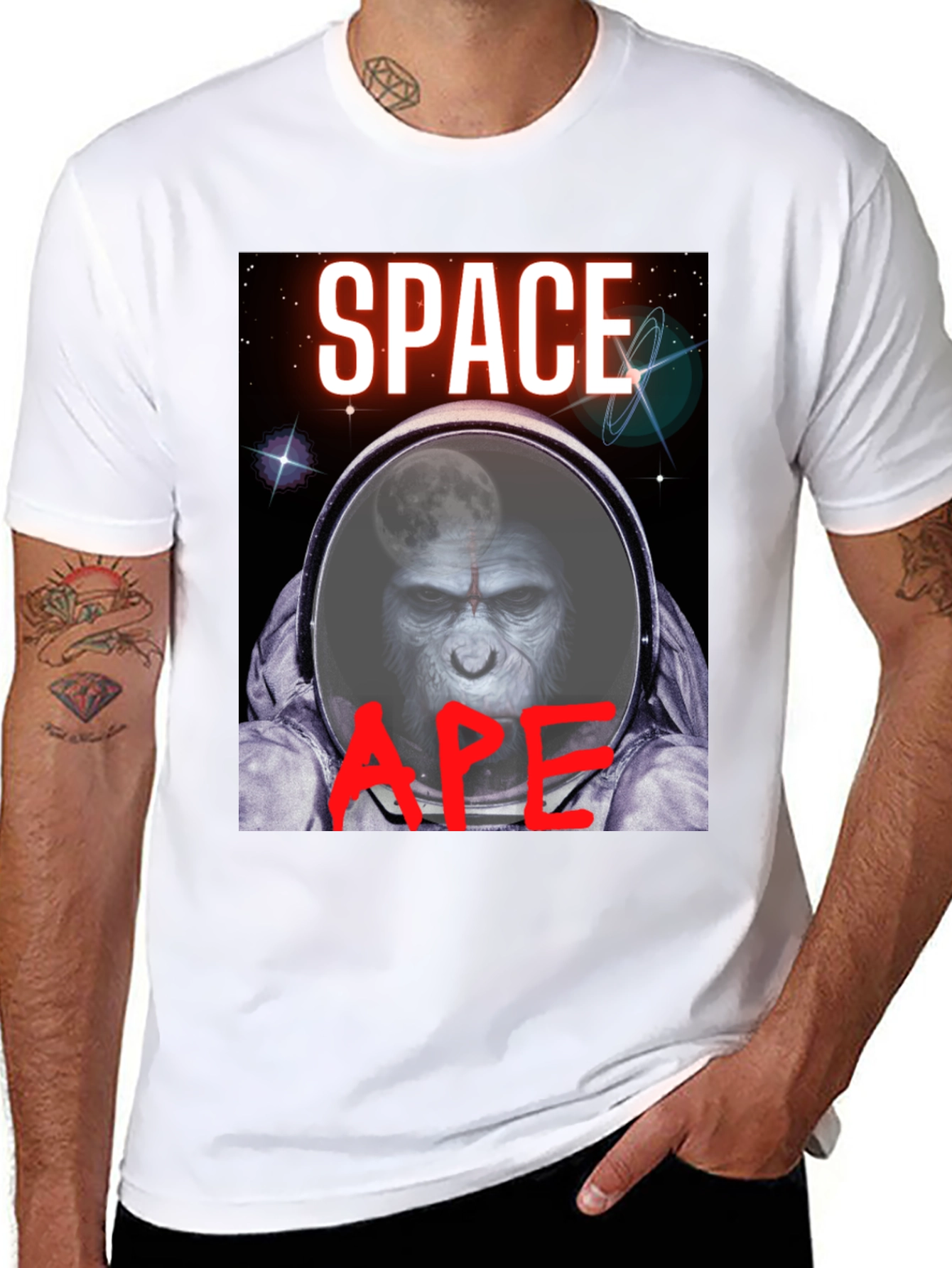 Space Ape T-Shirt - Unique Graphic Tee