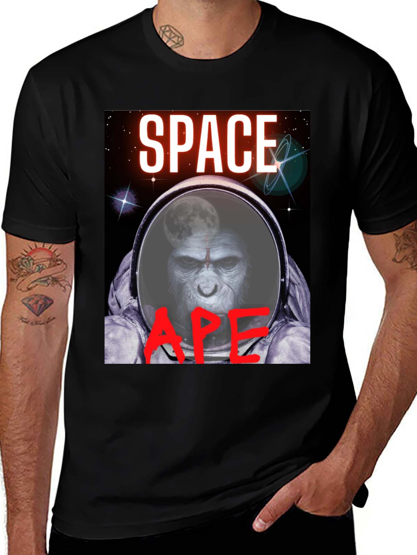 Space Ape T-Shirt - Unique Graphic Tee