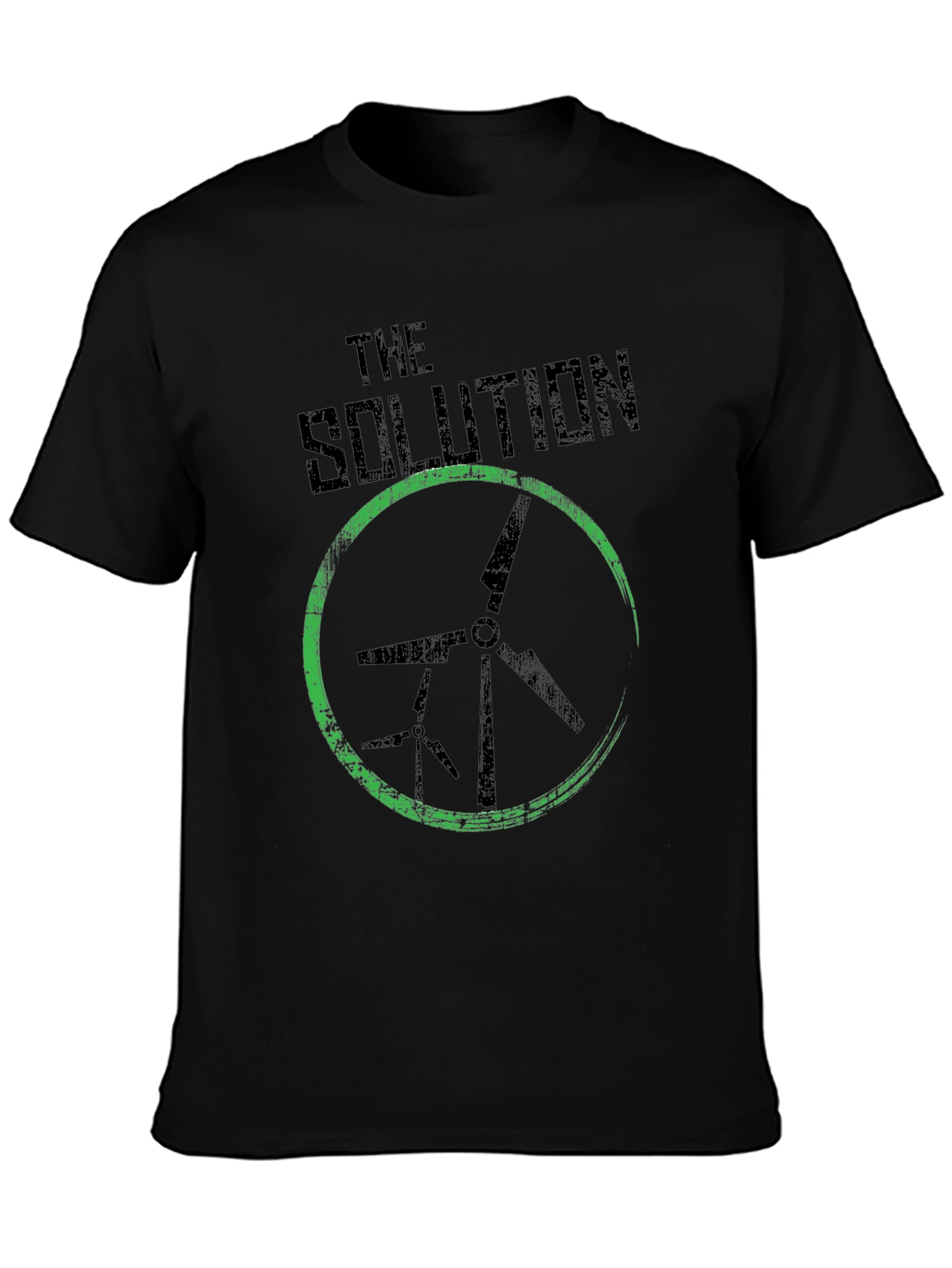 The Solution Wind Turbine Graphic T-Shirt