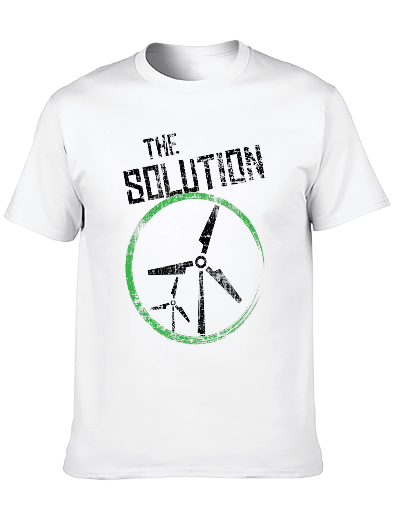 The Solution Wind Turbine Graphic T-Shirt