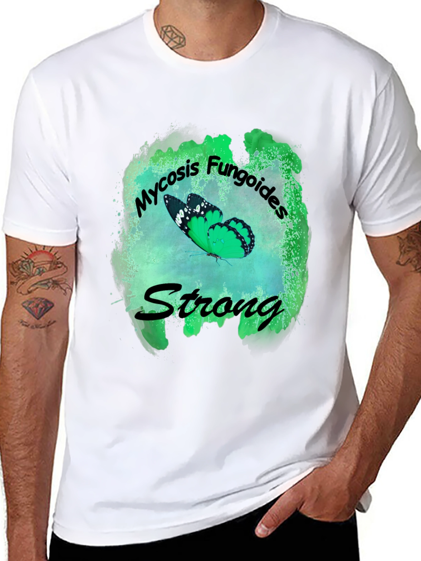 Mycosis Fungoides Strong Butterfly T-Shirt