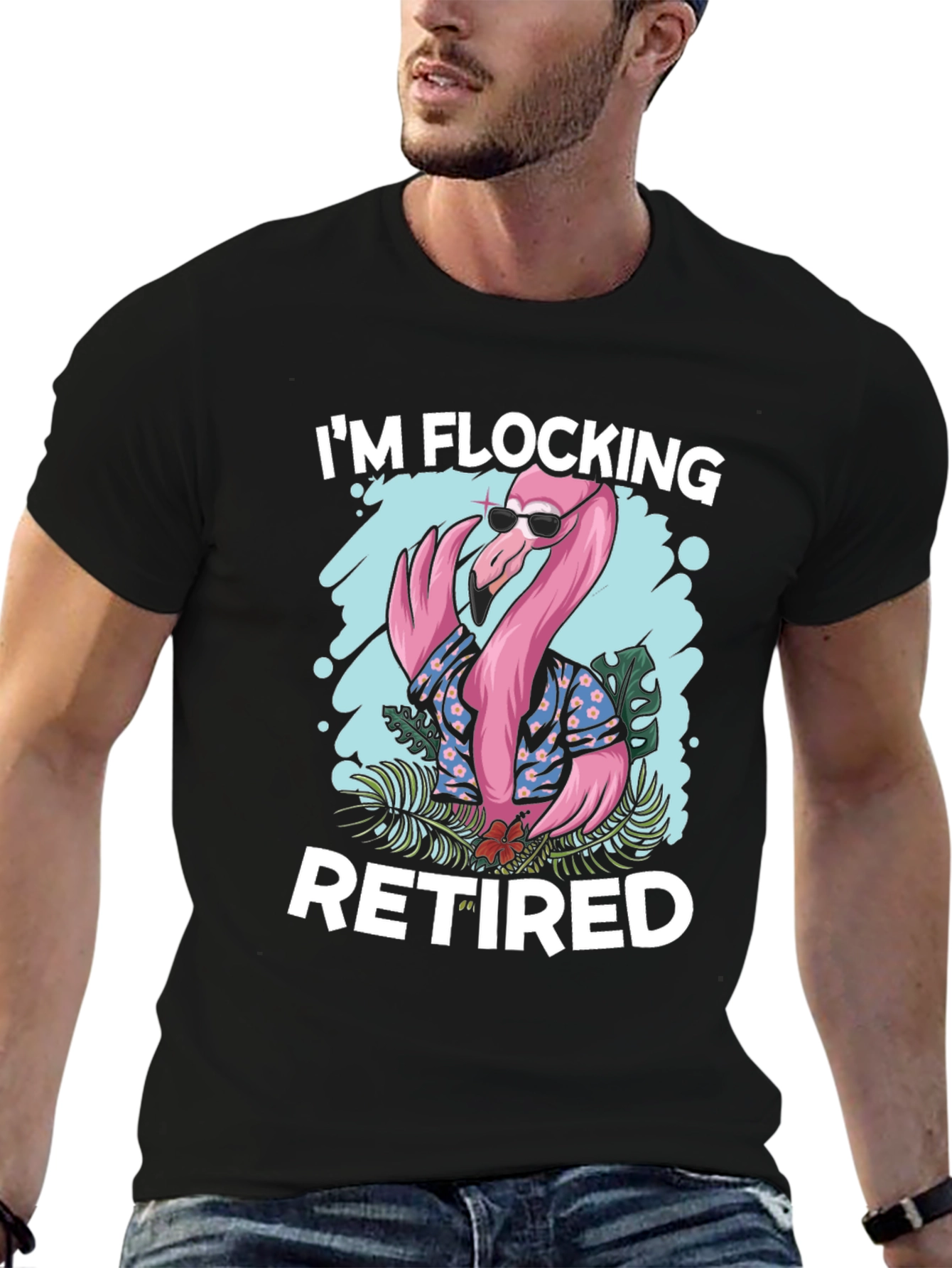 Im Flocking Retired T-Shirt - Flamingo Graphic Tee