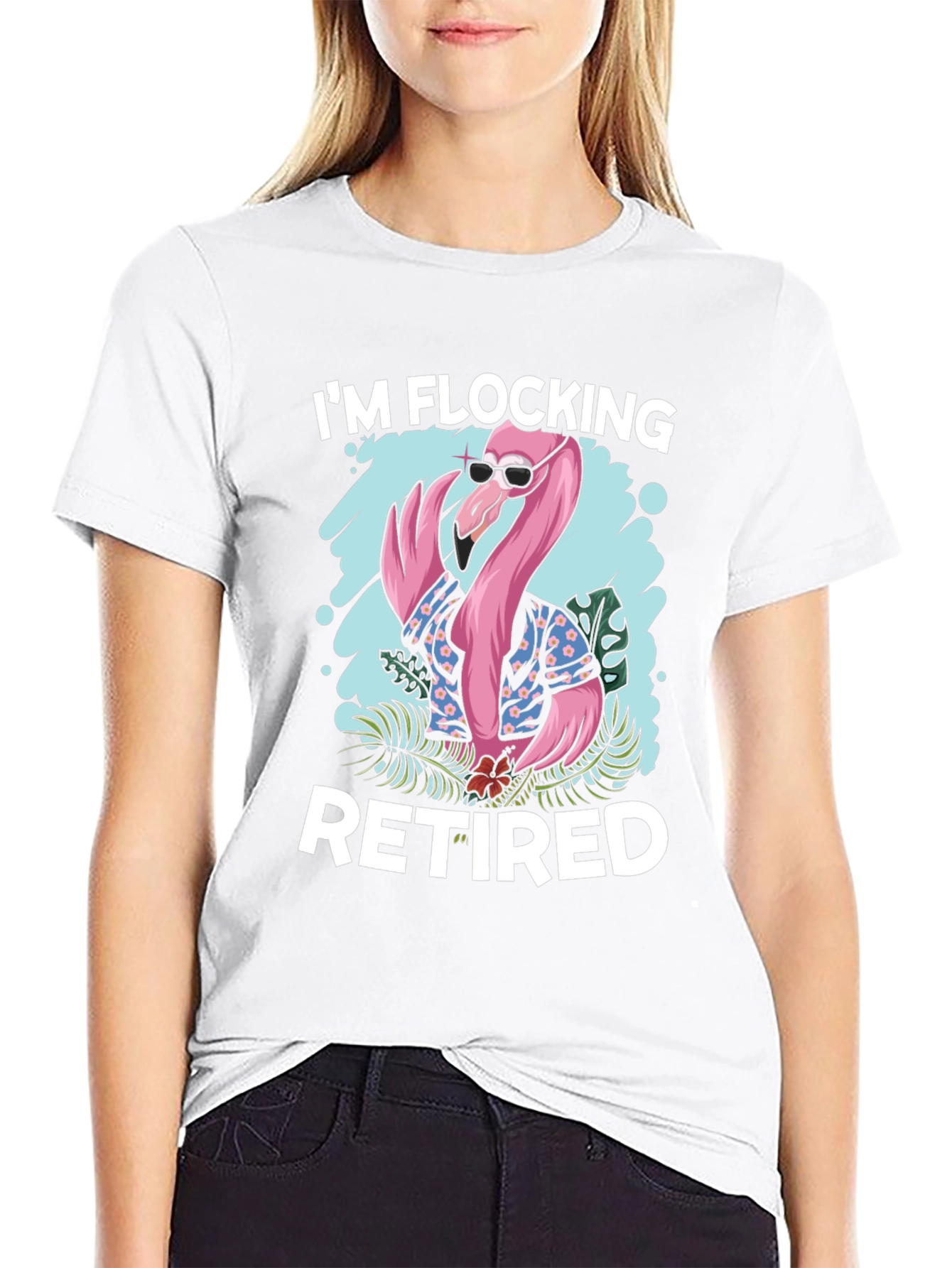 Im Flocking Retired T-Shirt - Flamingo Graphic Tee