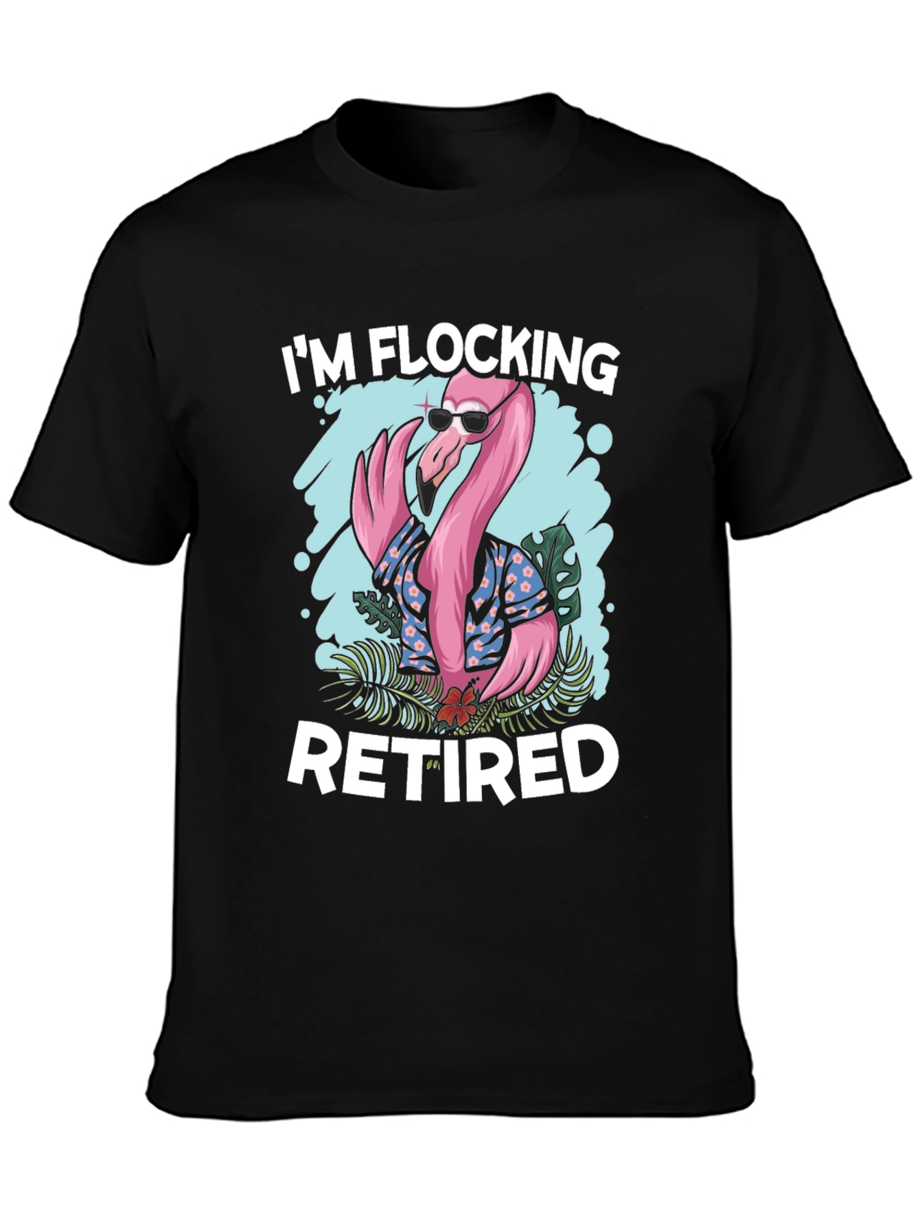 Im Flocking Retired T-Shirt - Flamingo Graphic Tee