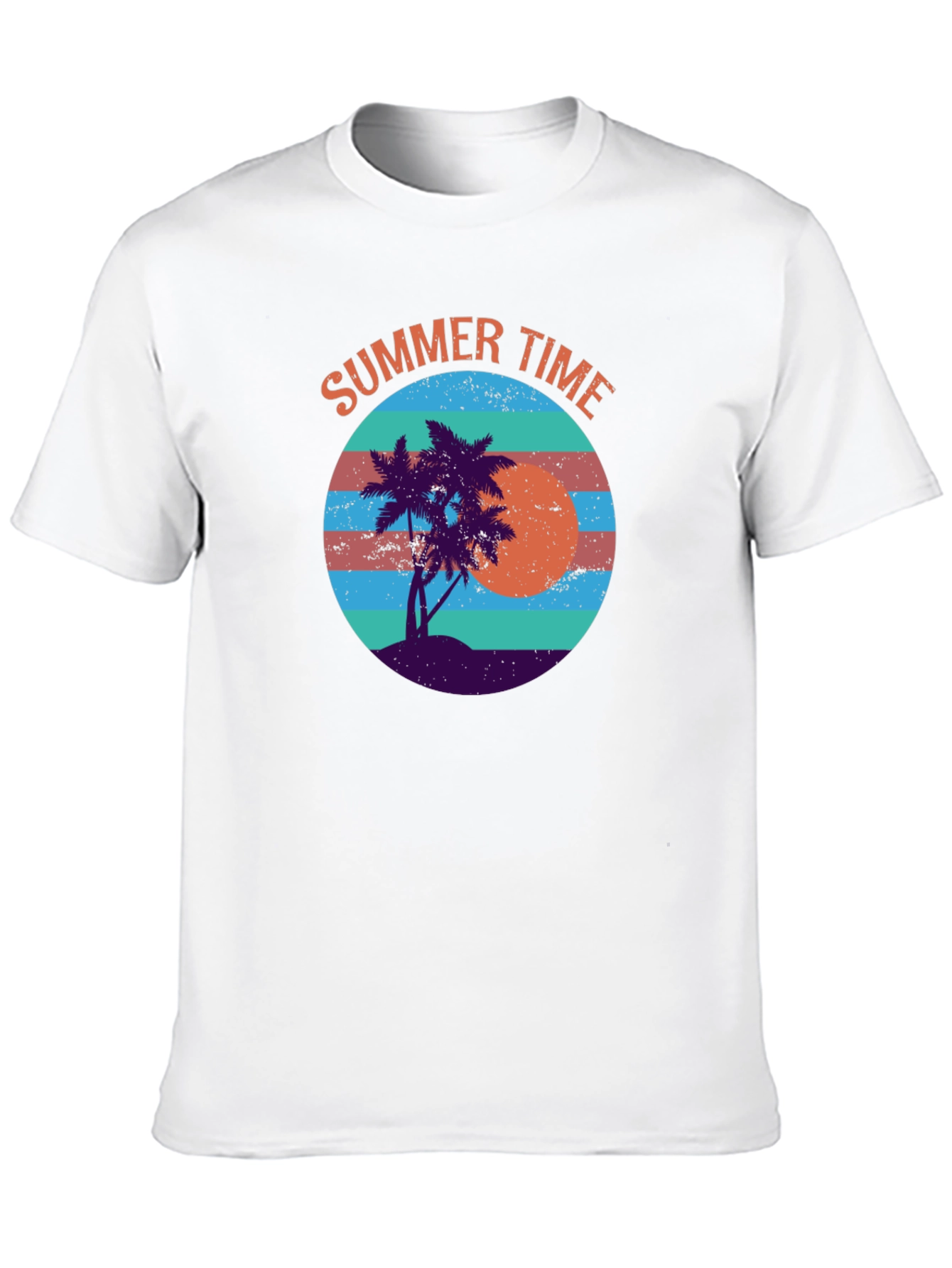 Summer Time Graphic Tee - Retro Beach Vibes