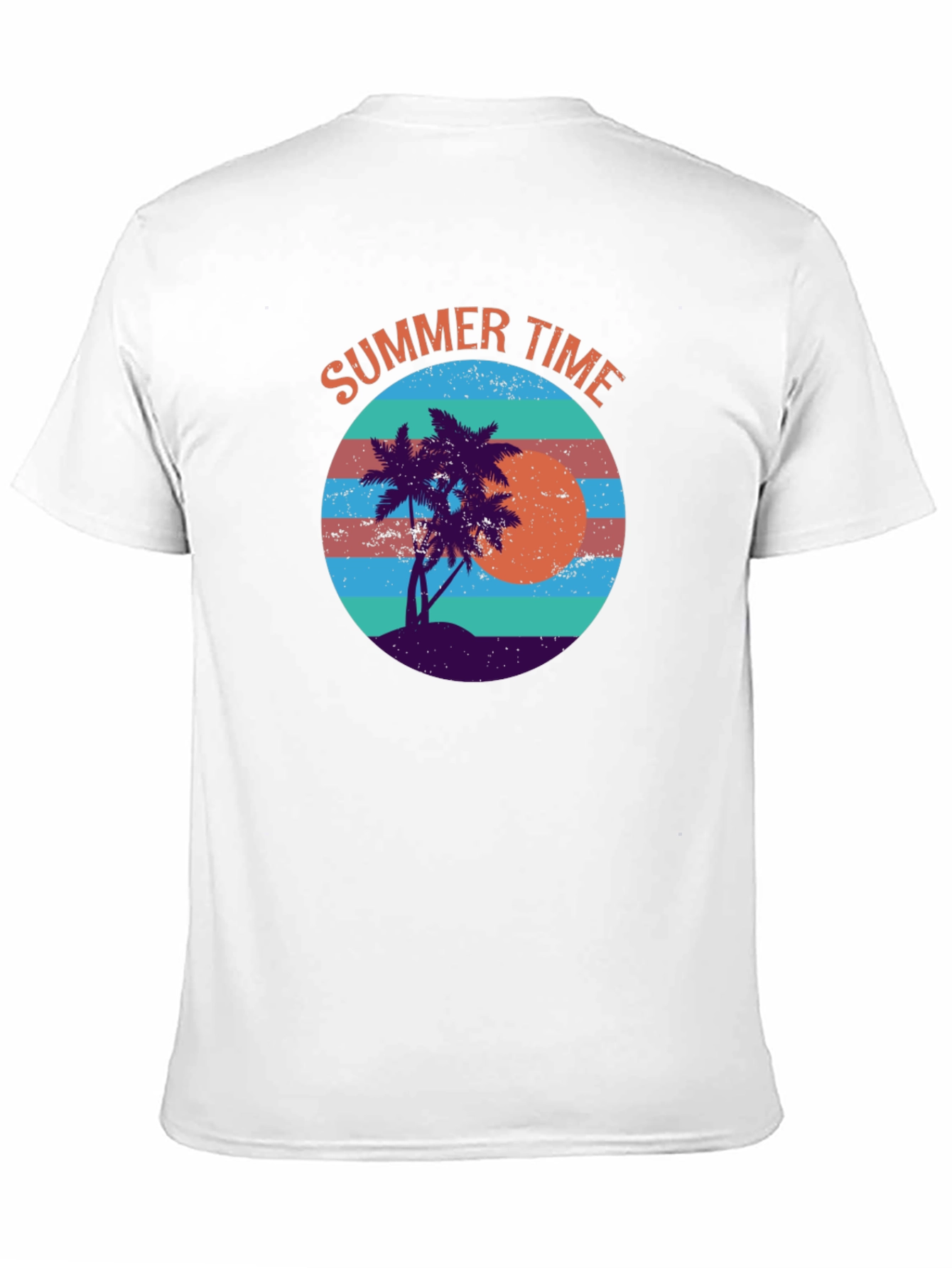 Summer Time Graphic Tee - Retro Beach Vibes