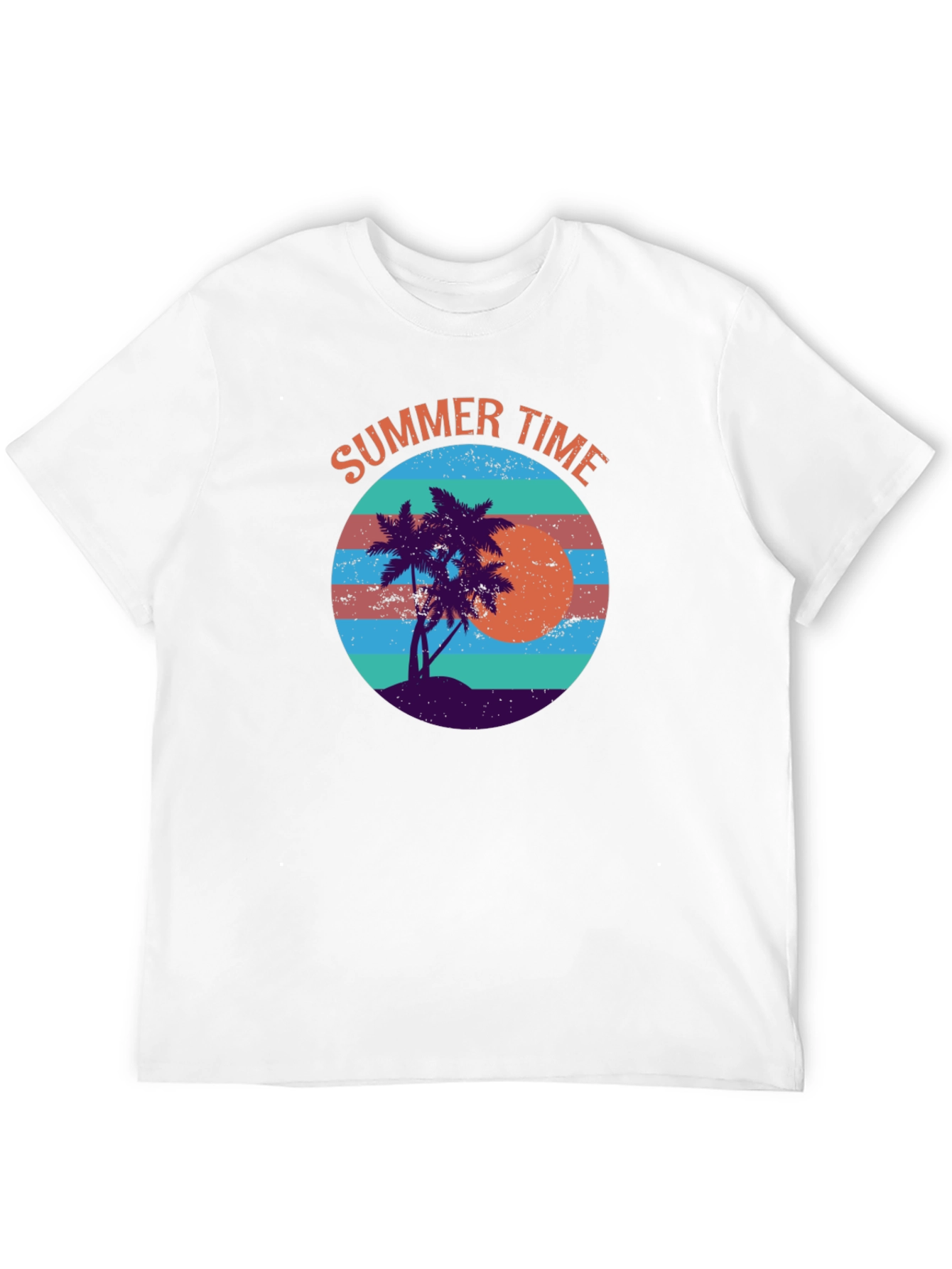 Summer Time Graphic Tee - Retro Beach Vibes