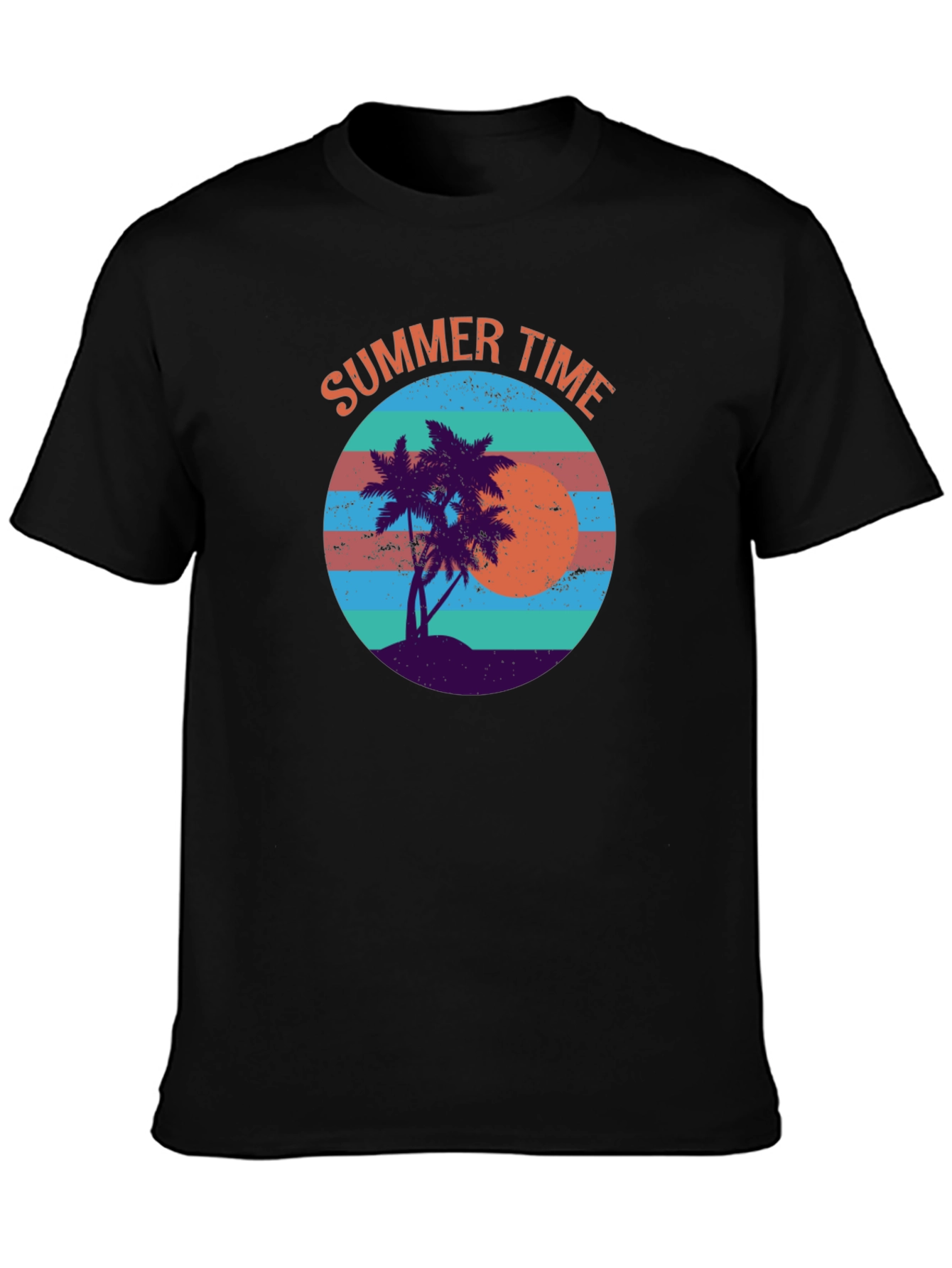 Summer Time Graphic Tee - Retro Beach Vibes