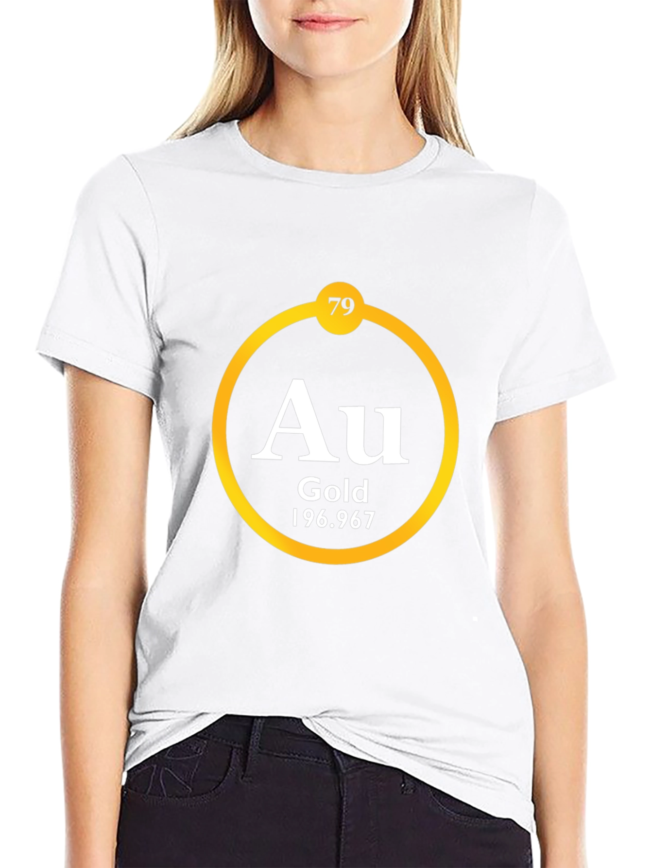 Periodic Table Gold Element T-Shirt - AU 79