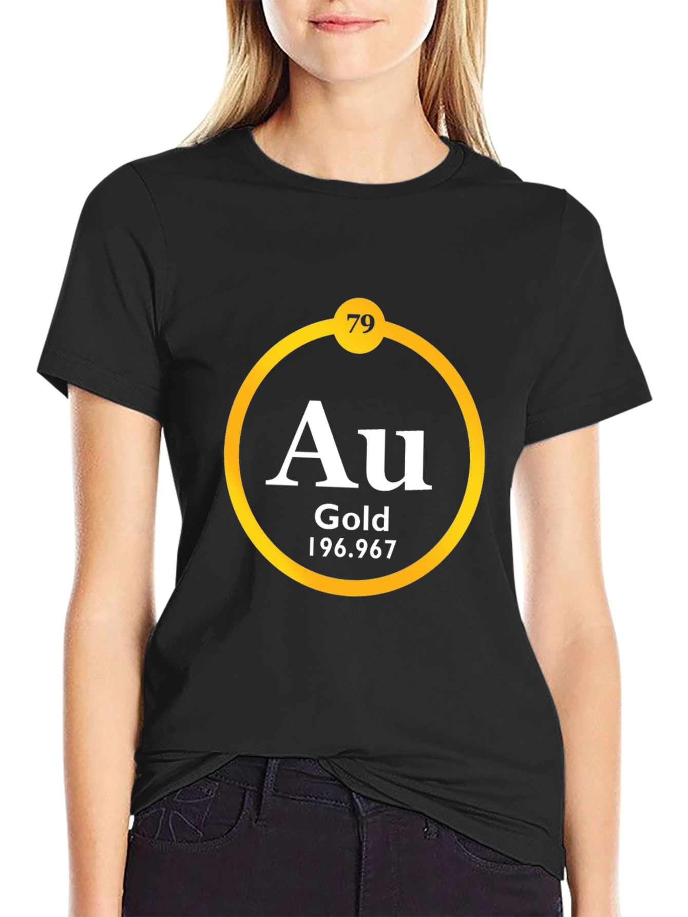 Periodic Table Gold Element T-Shirt - AU 79