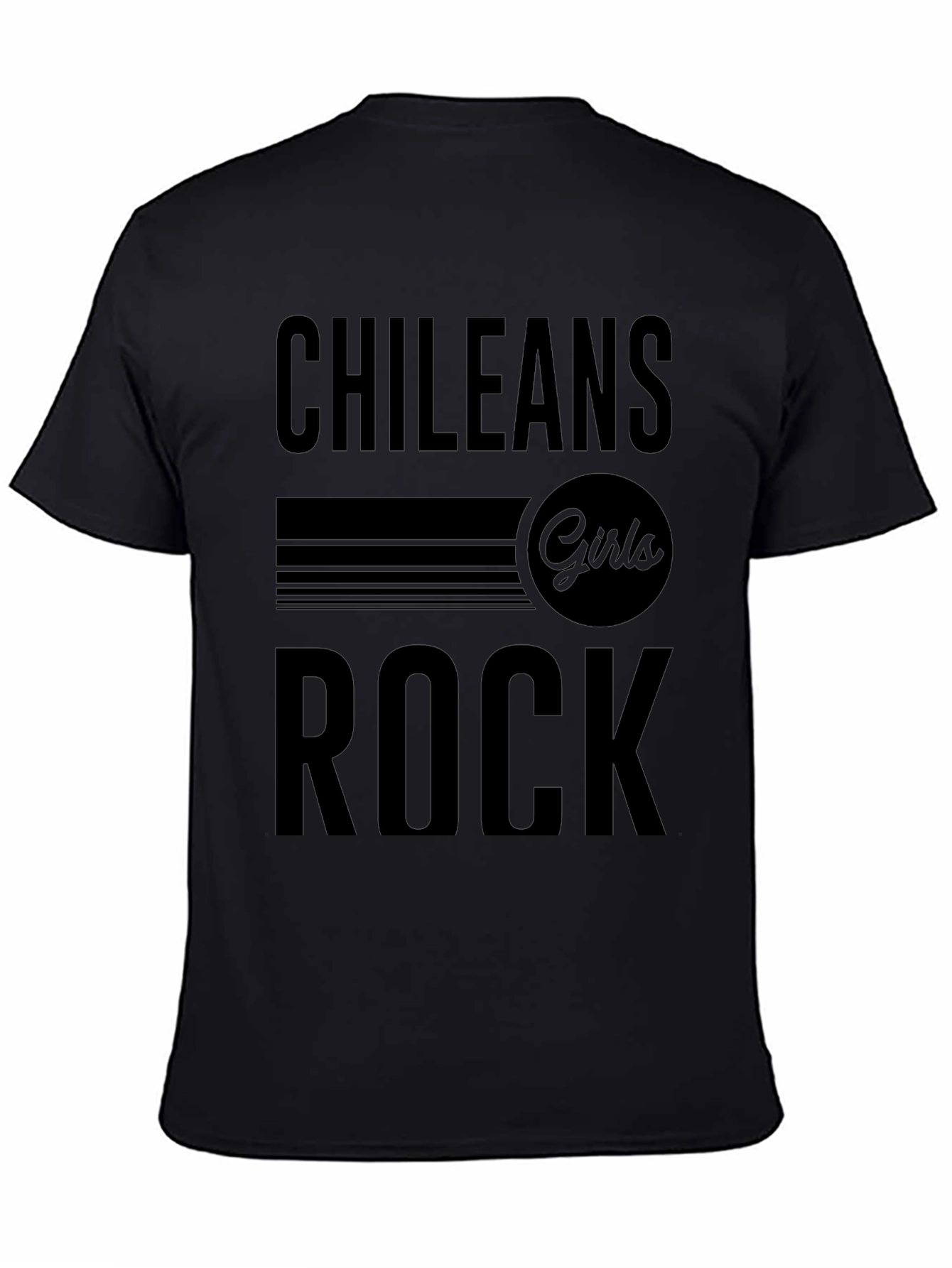 Chileans Girls Rock T-Shirt - Black Graphic Tee