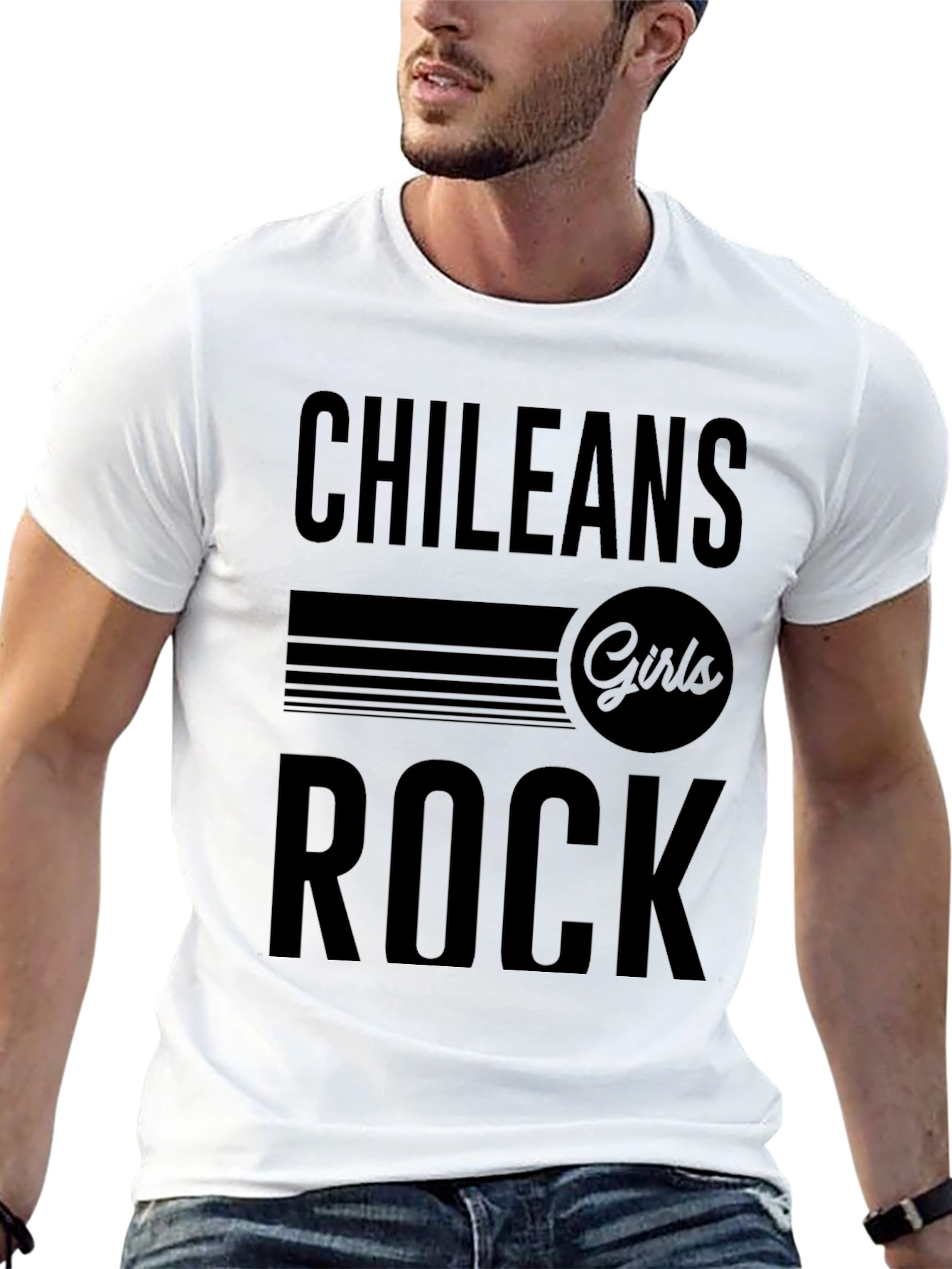 Chileans Girls Rock T-Shirt - Black Graphic Tee