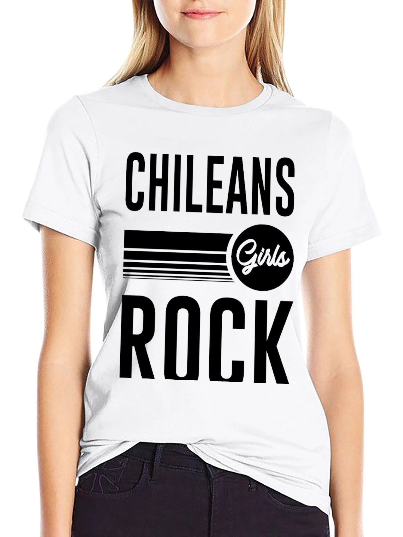Chileans Girls Rock T-Shirt - Black Graphic Tee