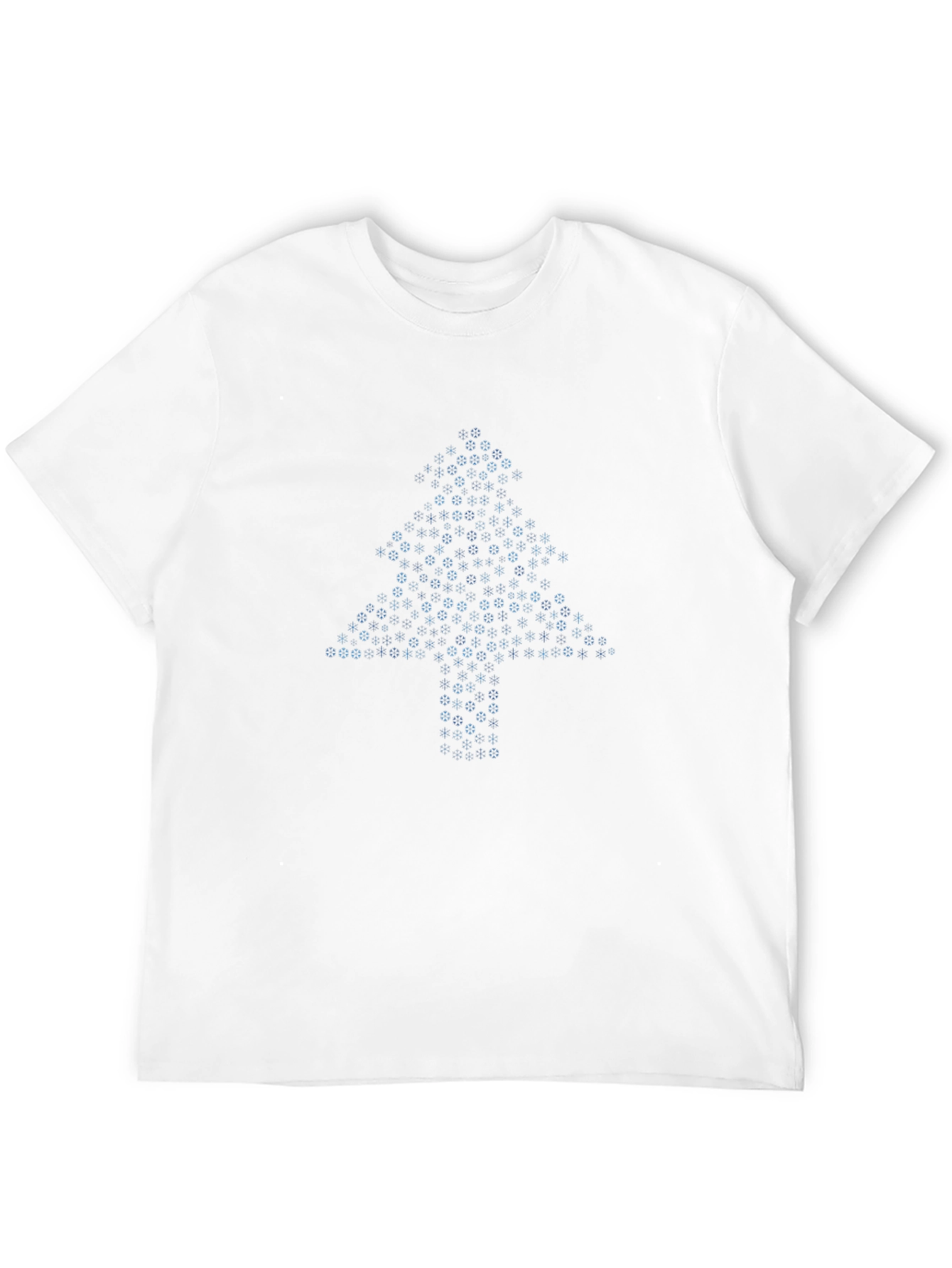 Geometric Christmas Tree T-Shirt - Black