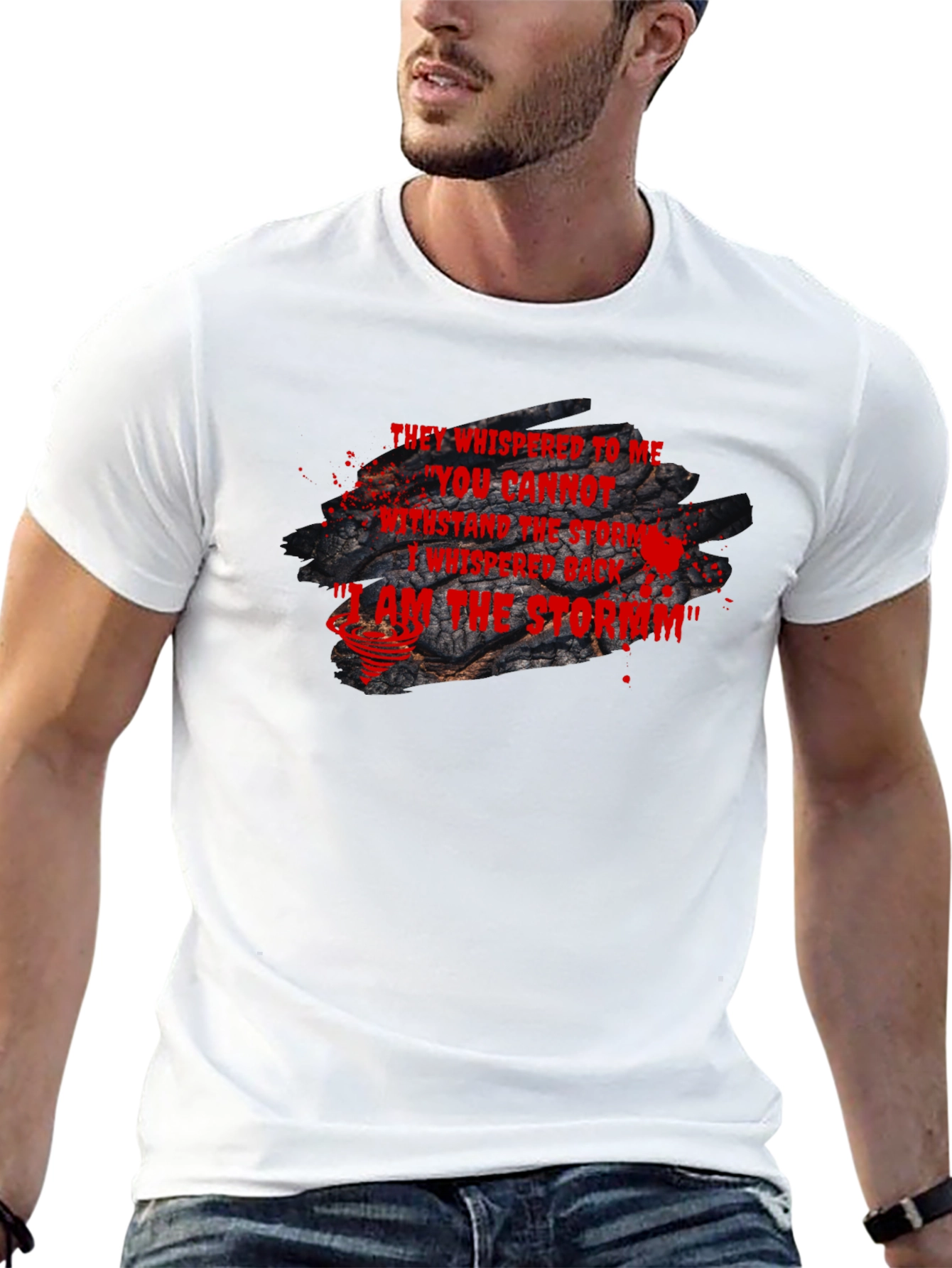 I Am The Storm Statement Black T-Shirt